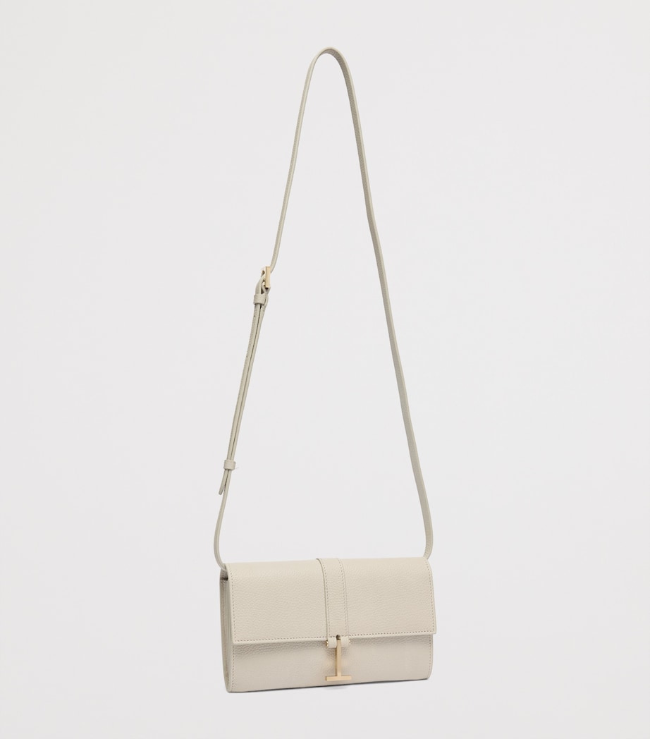 TOM FORD Leather Wallet with Strap Tah Image 2