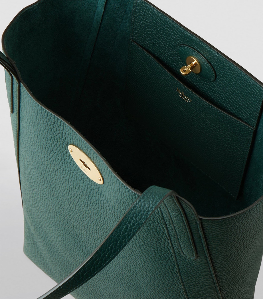 Leather North South Bayswater Tote Bag MULBERRY GREEN Image 3