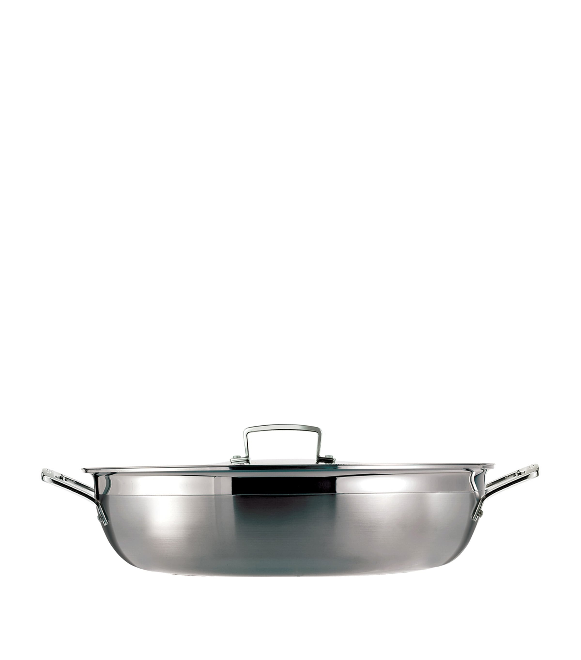 3-Ply Stainless Steel Shallow Casserole Dish (26cm) STEEL Image 5