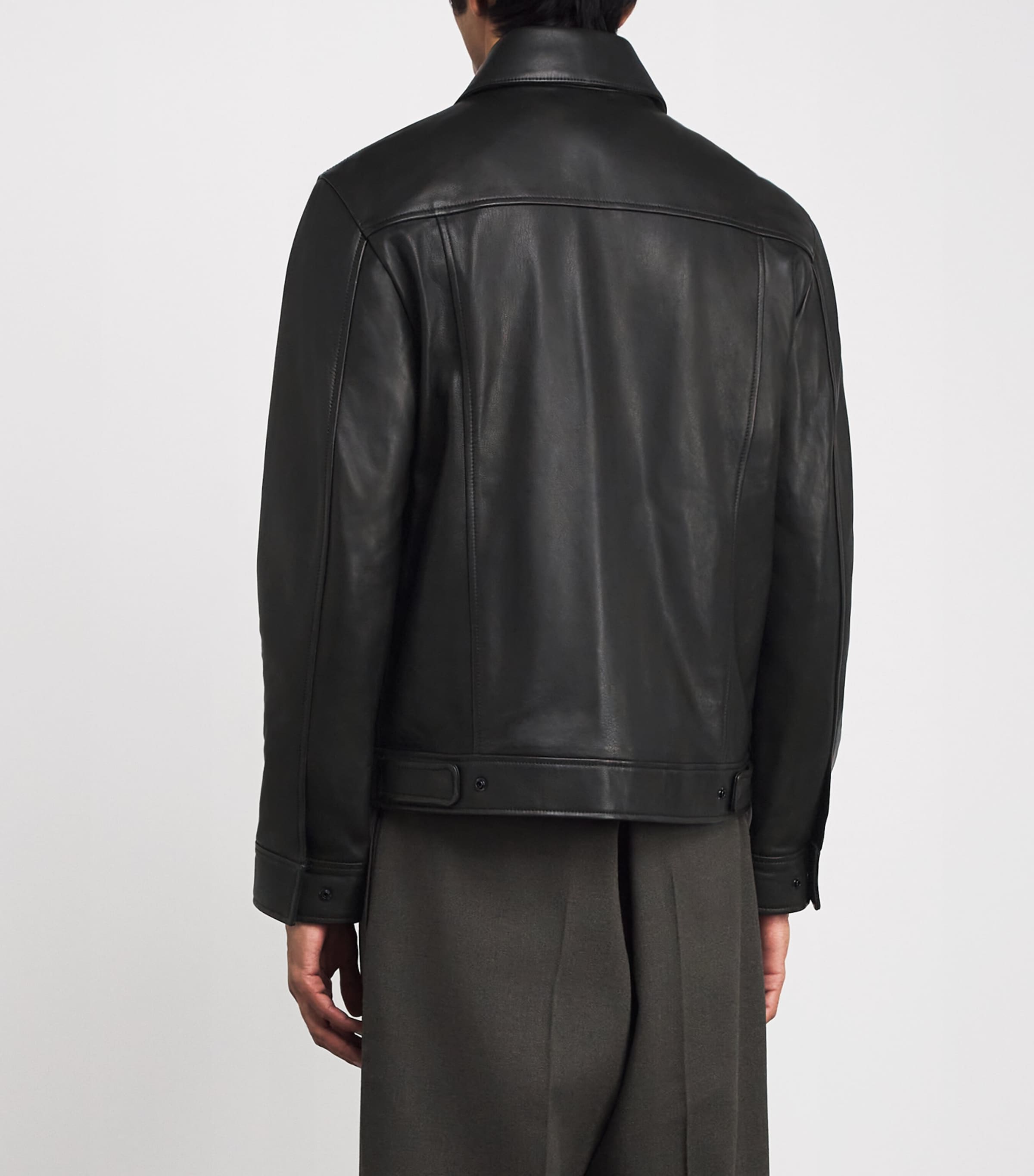 Leather Landon Jacket BLACK Image 4
