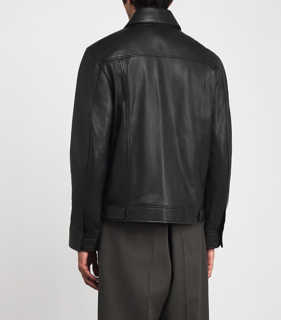Leather Landon Jacket BLACK Image 4
