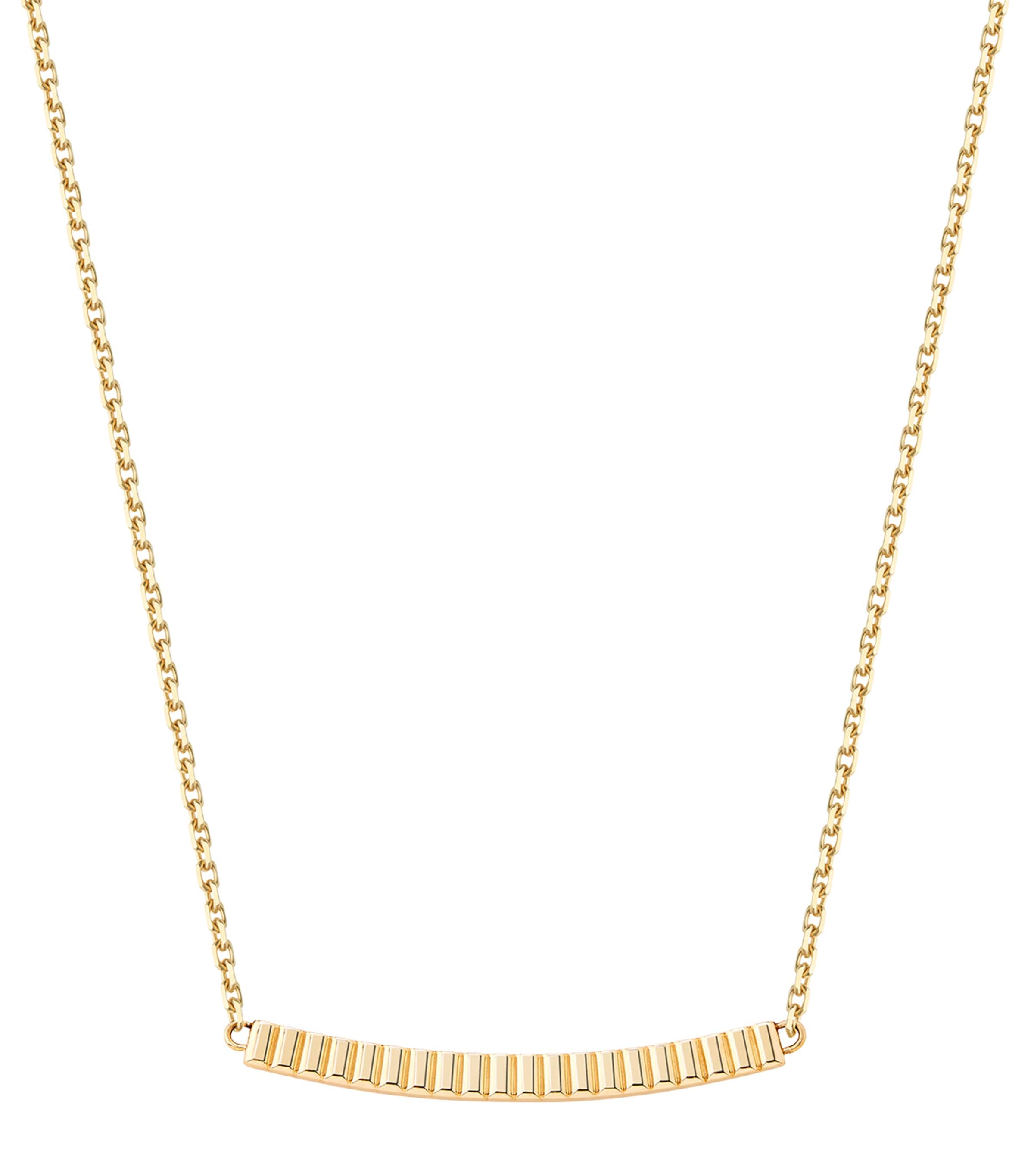 Yellow Gold Quatre Grosgrain Pendant Necklace YELLOW GOLD Image 1