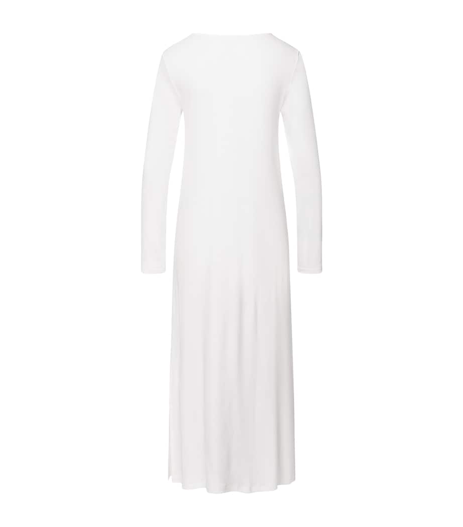 Cotton Long-Sleeve Kalea Nightdress OFF WHITE Image 2