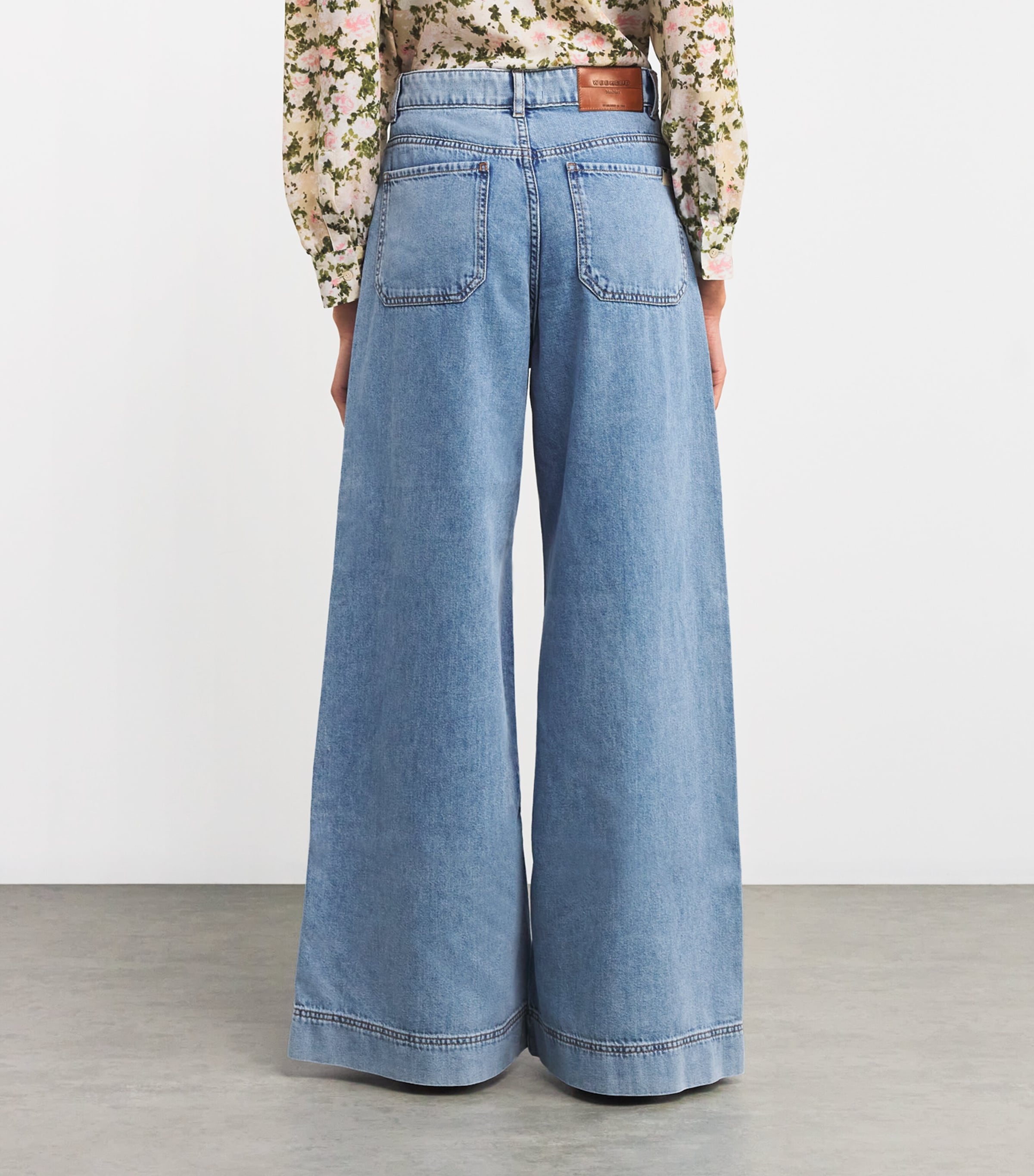 Wide-Leg Jeans NAVY Image 4