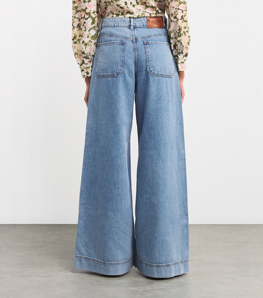 Wide-Leg Jeans NAVY Image 4