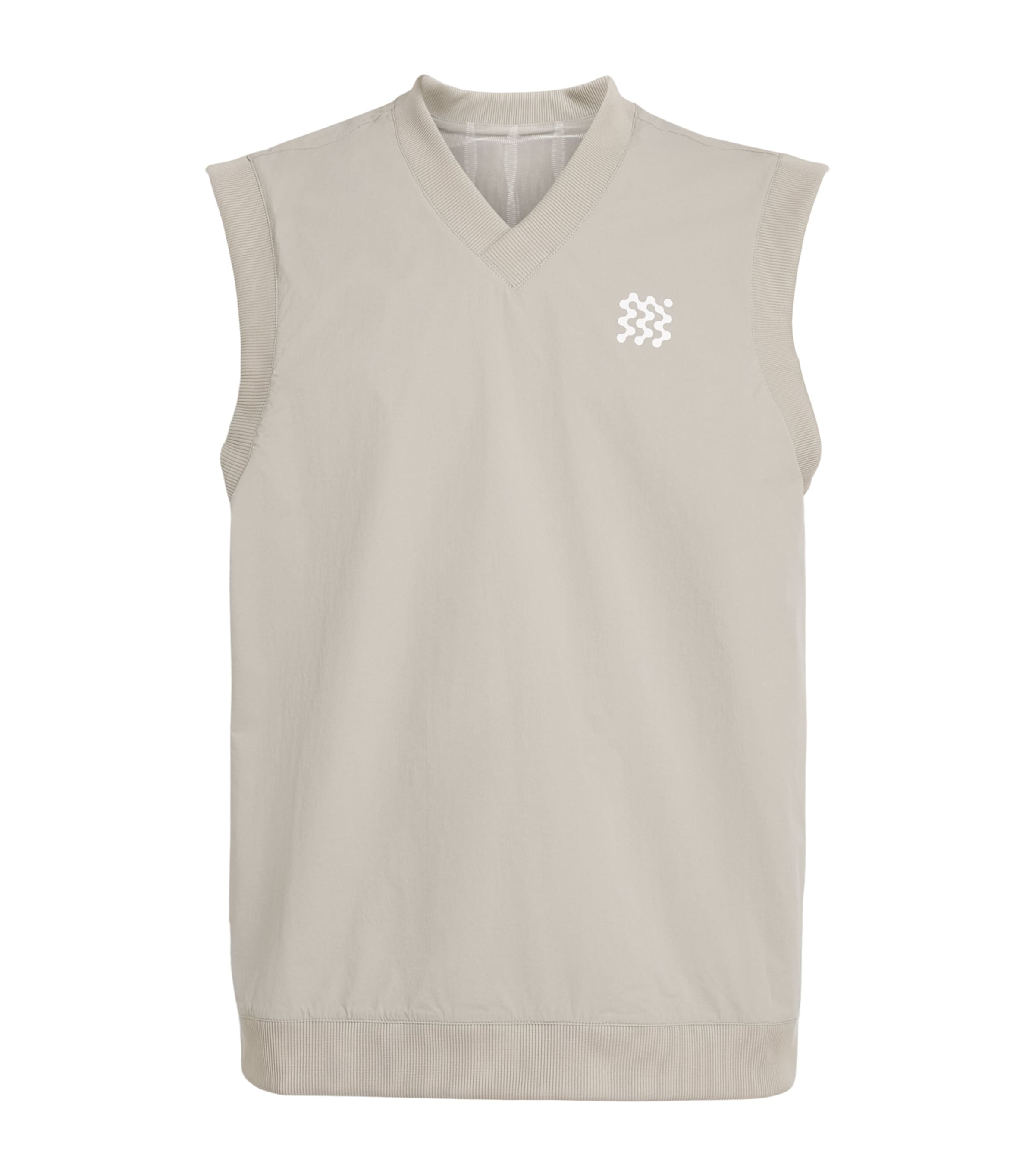 Manors Mens Reversible Logo Vest Dune Image 1