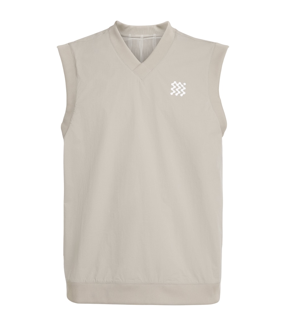Manors Mens Reversible Logo Vest Dune Image 1