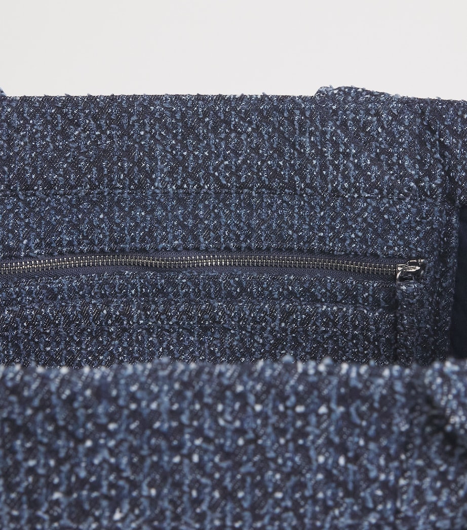 GANNI Medium Tweed Bear Tote Bag Rinse Image 5