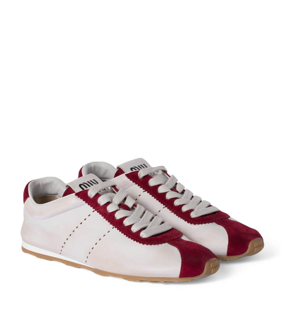 Leather Plume Sneakers F0YHV Image 1