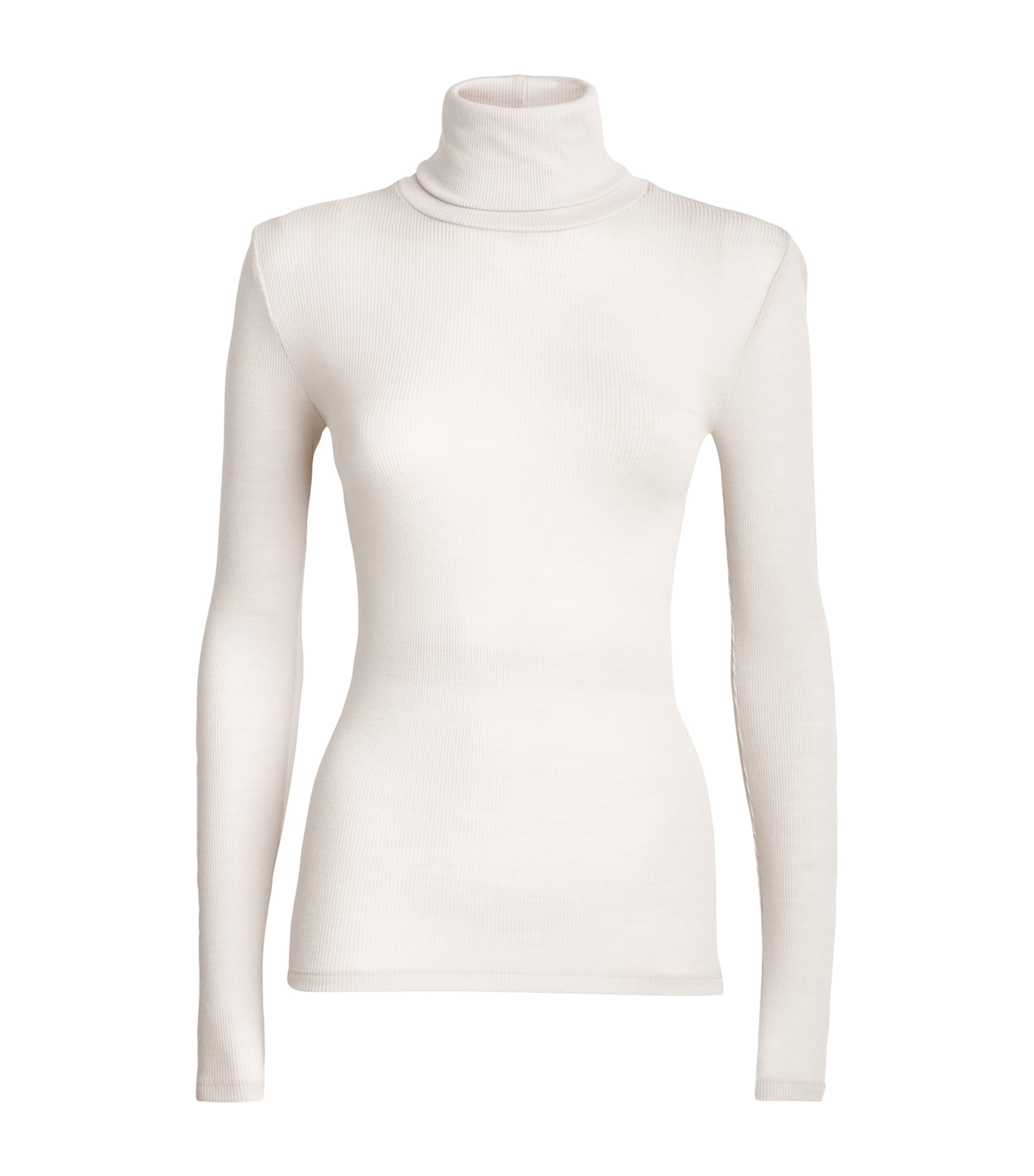 Shop Zimmerli Wool-silk Rollneck Top In Grey