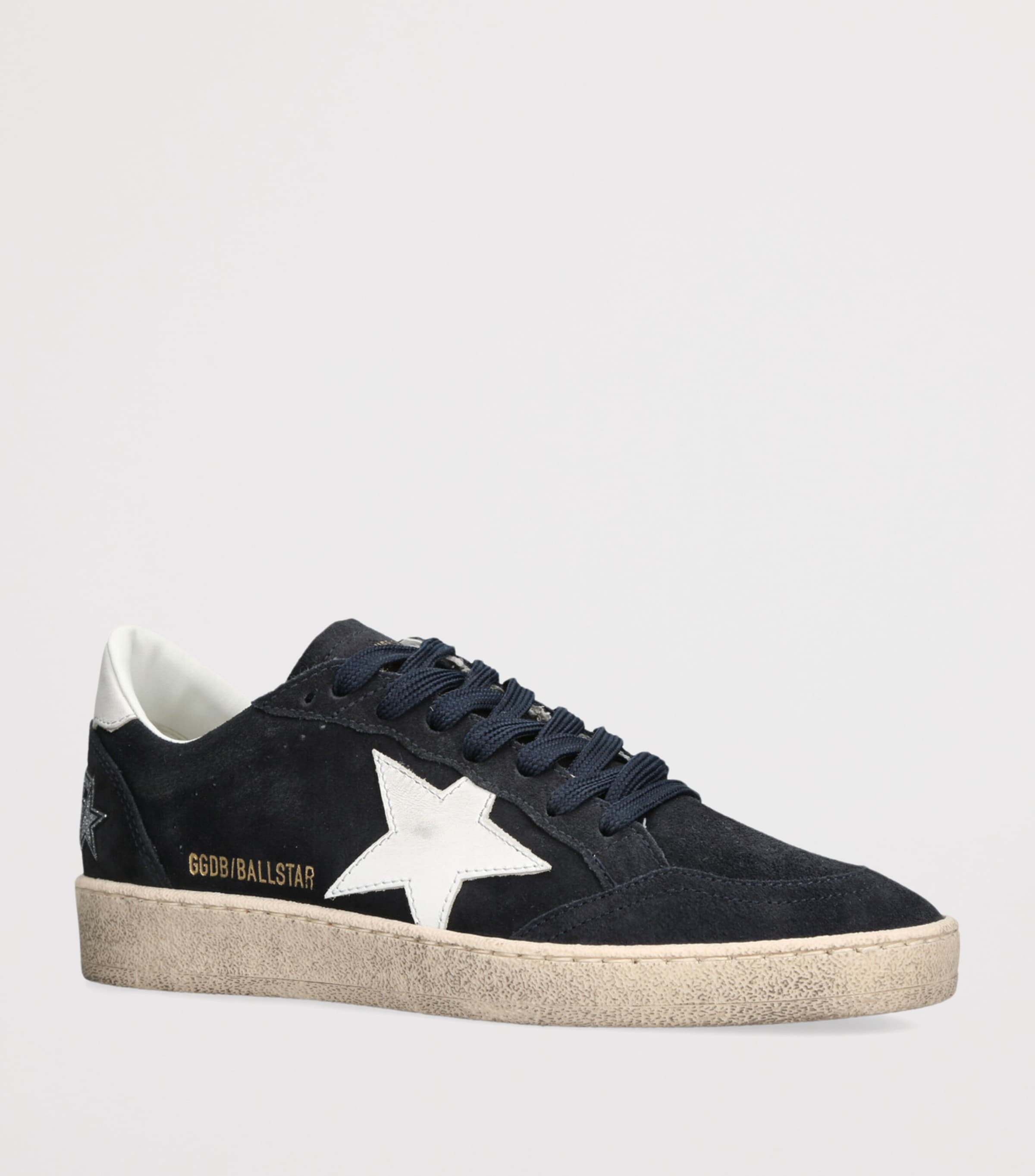 Golden Goose Suede Ball Star Sneakers Navy Image 3