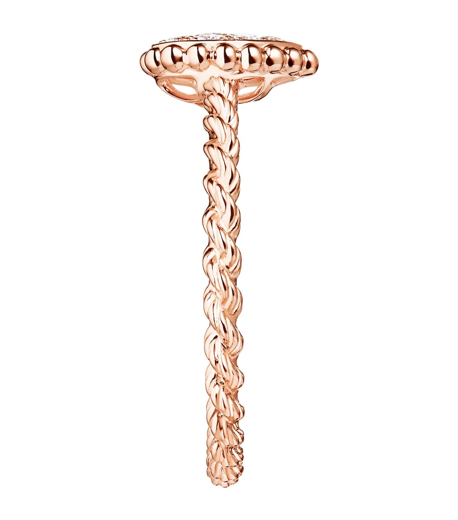 Extra Small Rose Gold and Diamond Serpent Bohème Motif Ring ROSE GOLD Image 2