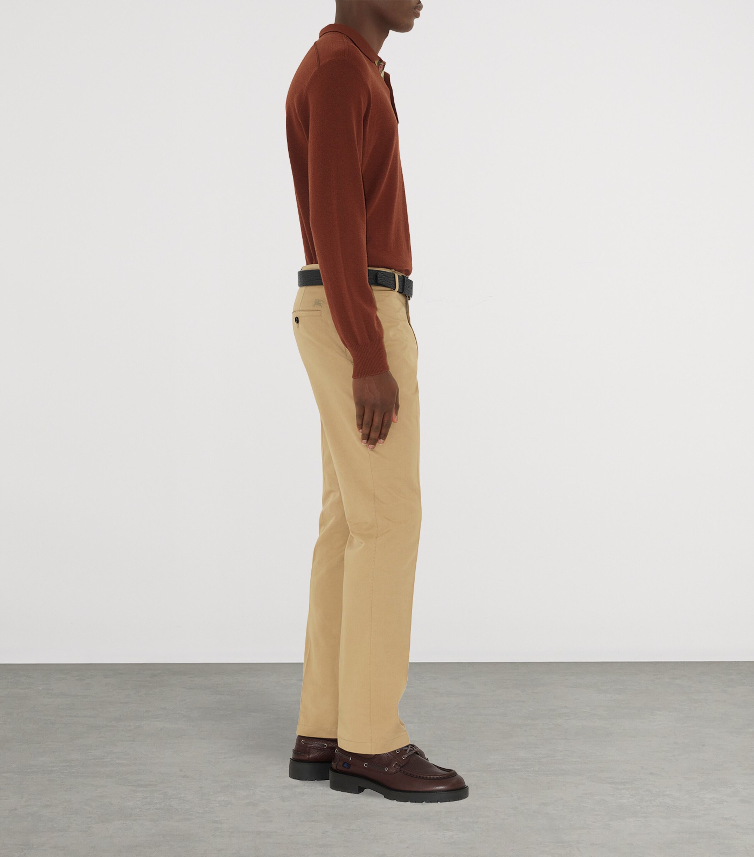 Cotton Tailored Trousers FLAX Image 4