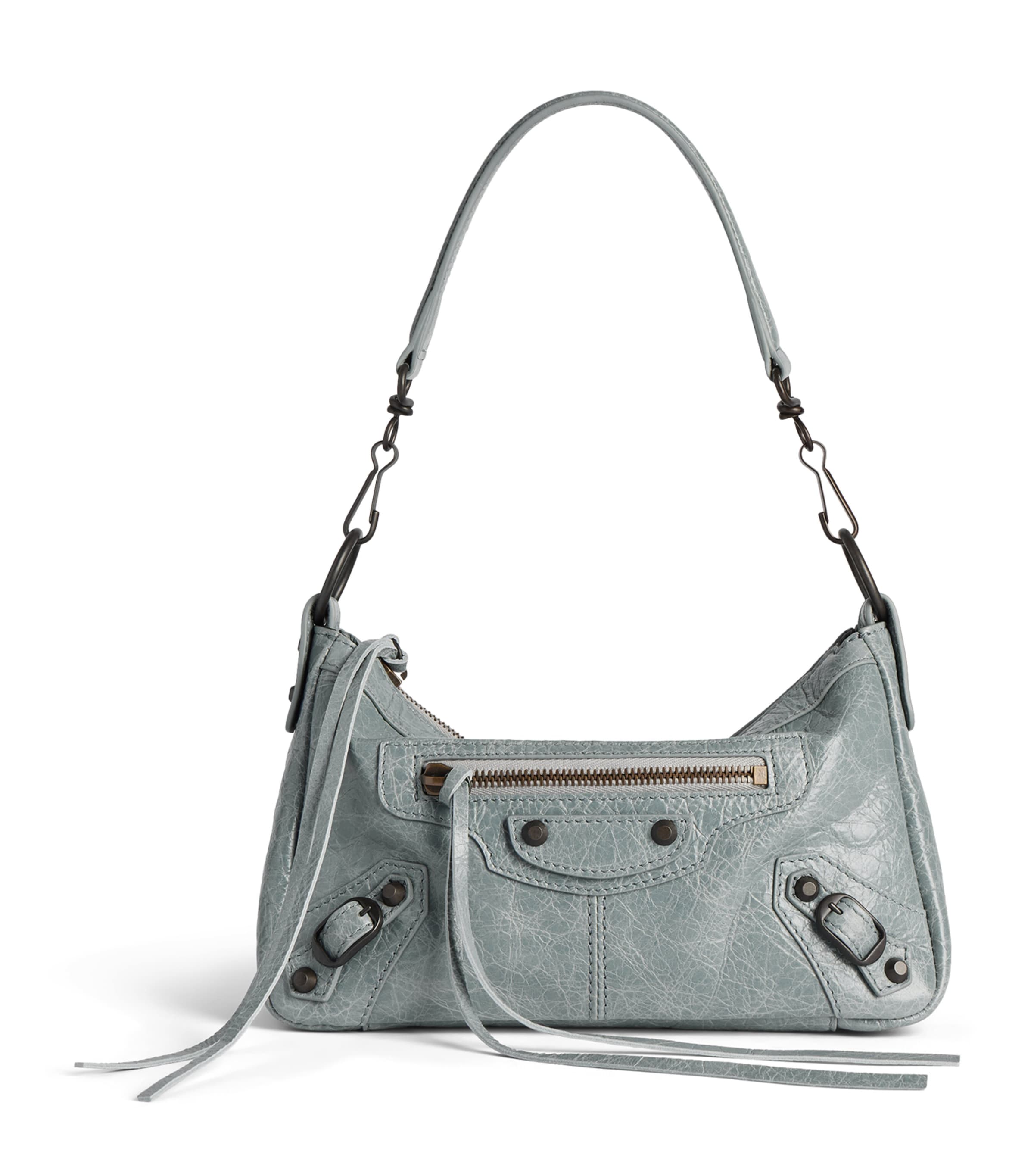 Balenciaga Mini Leather Le City Moto Shoulder Bag Image 1