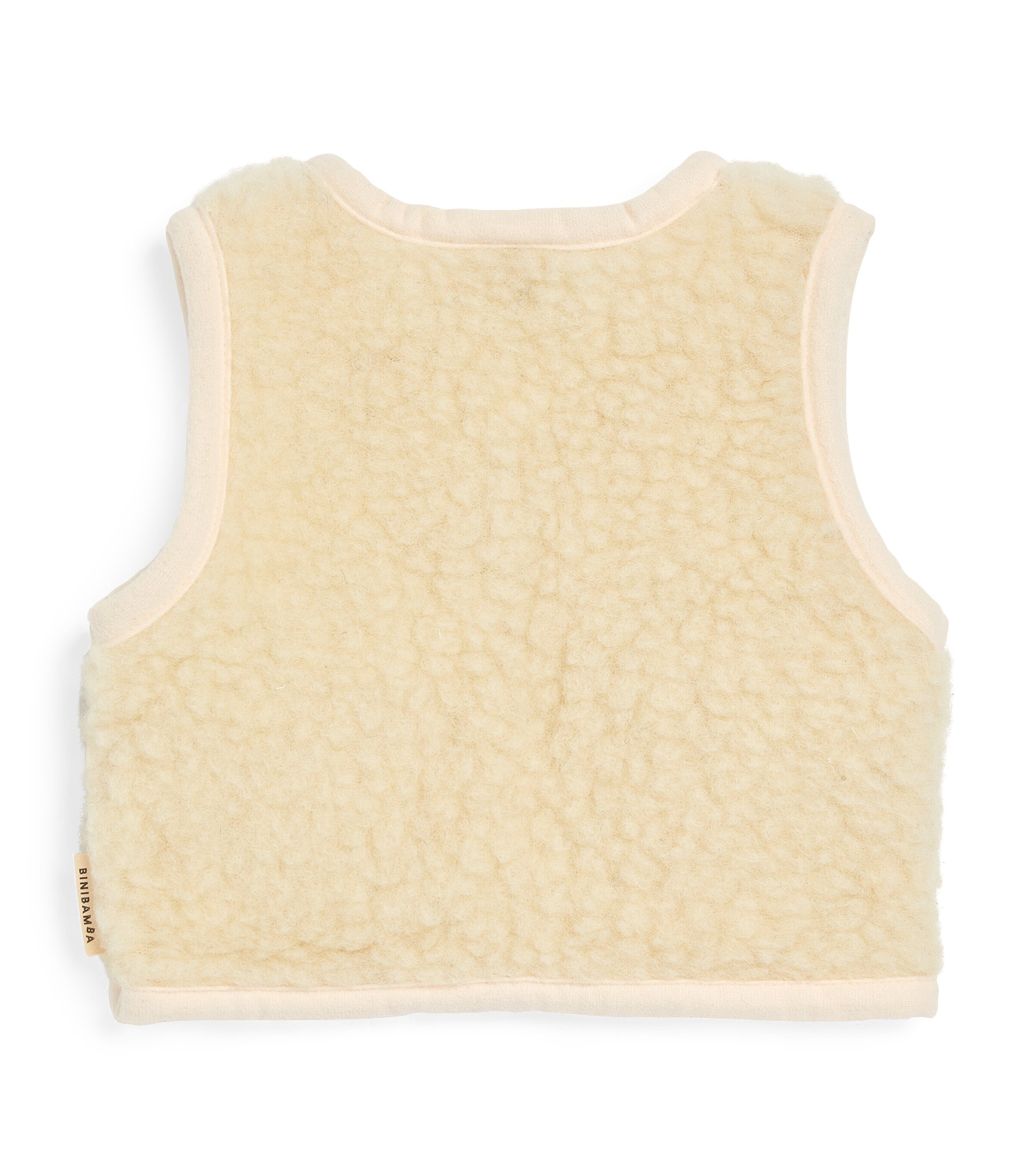 Binibamba Merino Wool Gilet (0-24 Months) Milk Image 2