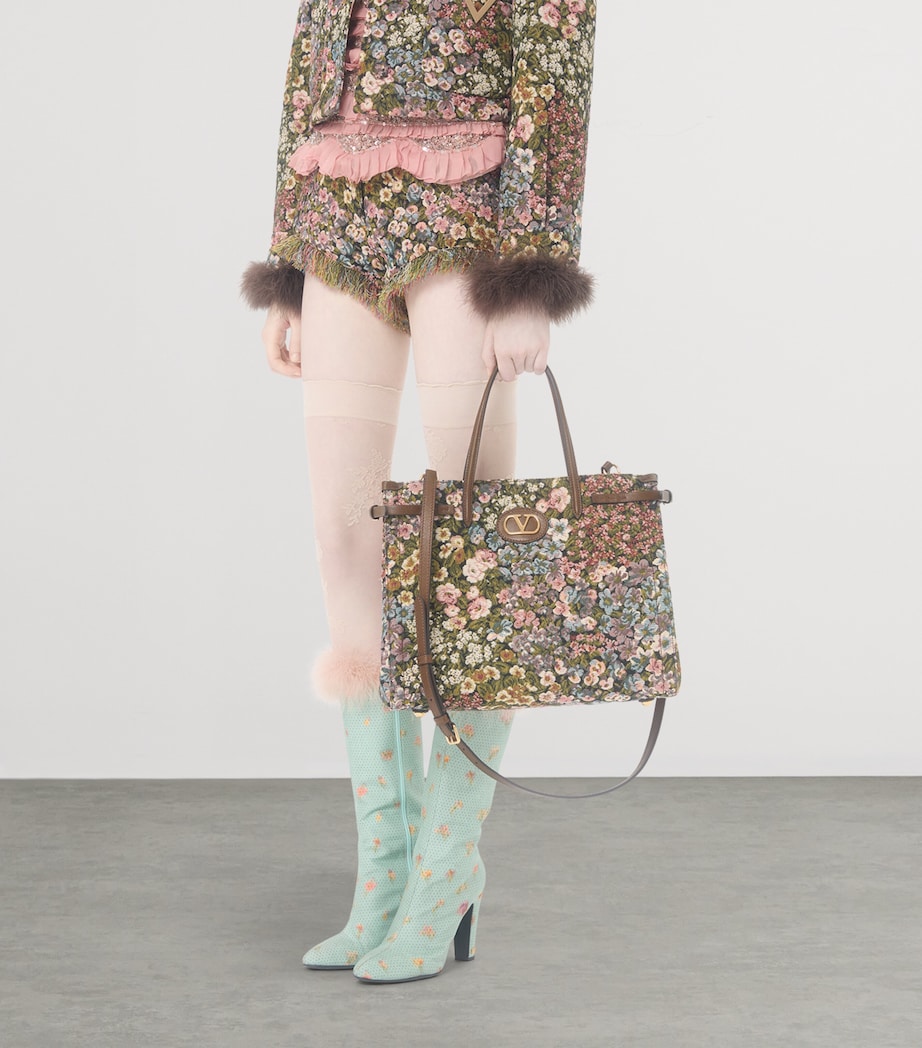 Medium Floral Antibes Tote Bag R9H Image 7