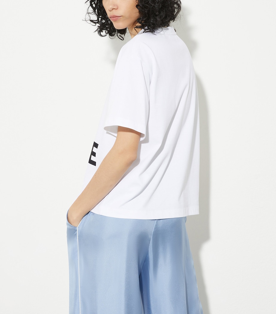 Cotton Printed T-Shirt OPTICAL WHITE Image 3