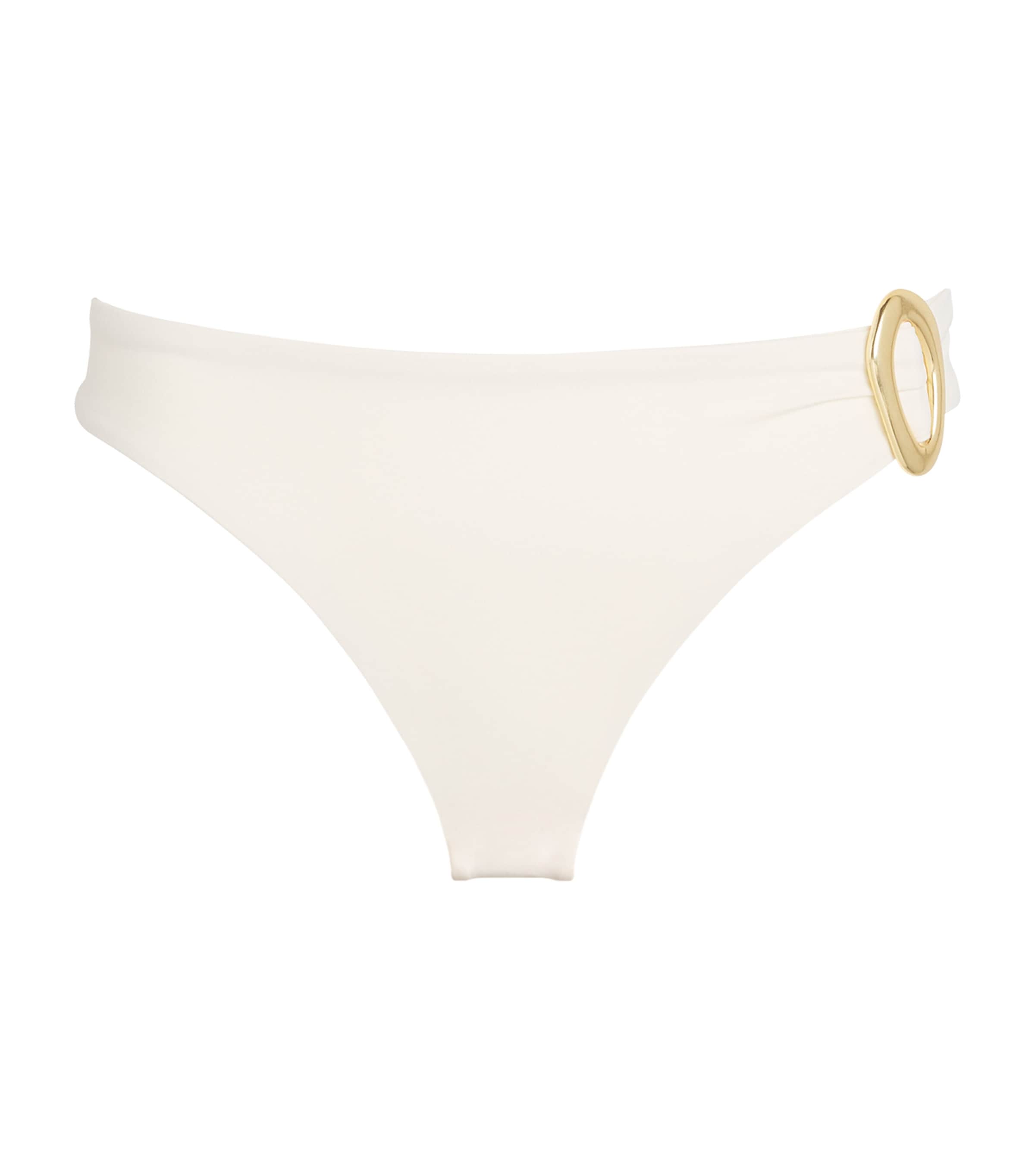 Away That Day High-rise Samoa Bikini Bottoms In Neutral