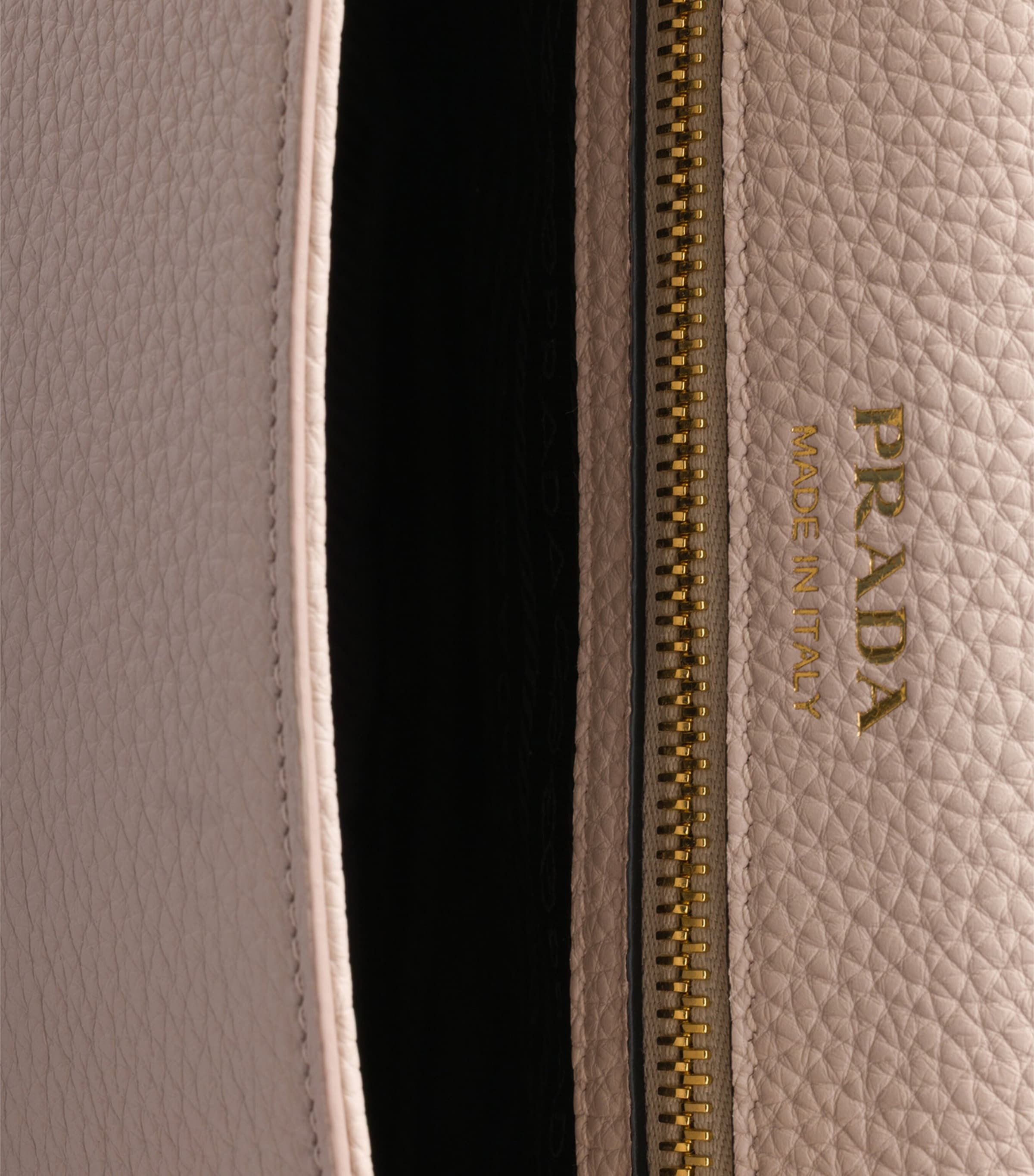 Prada Grained Leather Shoulder Bag Powder Image 8