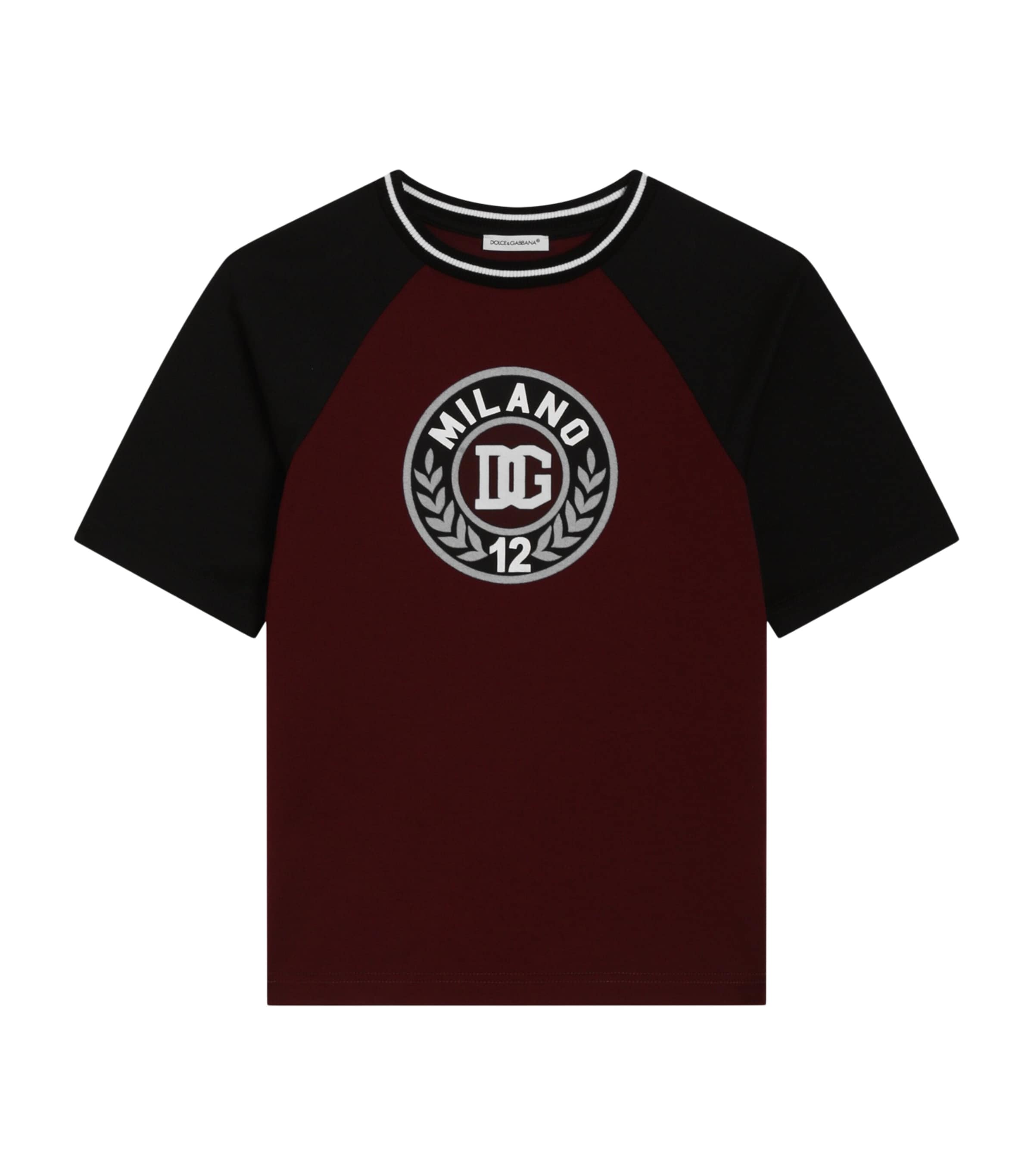 Dolce&Gabbana Kids Cotton Varsity Logo T-Shirt (8-12+ Years) Combined Colou Image 1