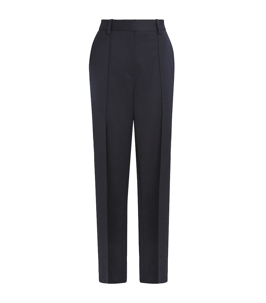 Wool-Blend Tailored Trousers NAVY Image 1