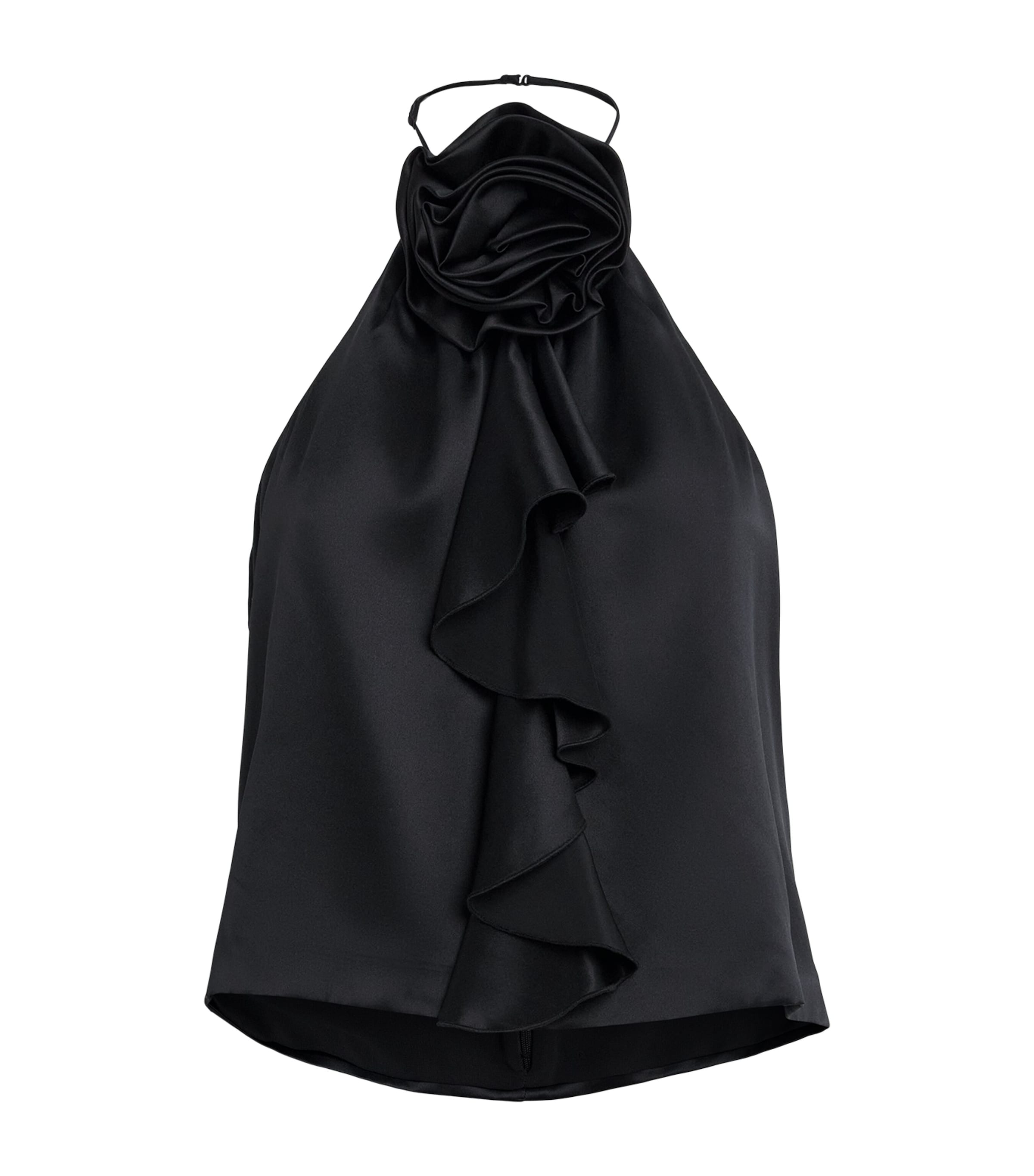 Cinq A Sept Womens Silk Hallie Top Black Image 1