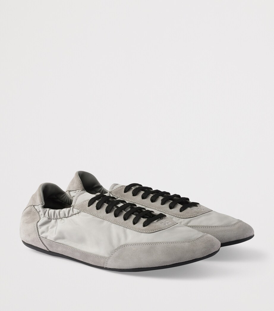 Re-Nylon and Suede Collapse Sneakers F0424 Image 1