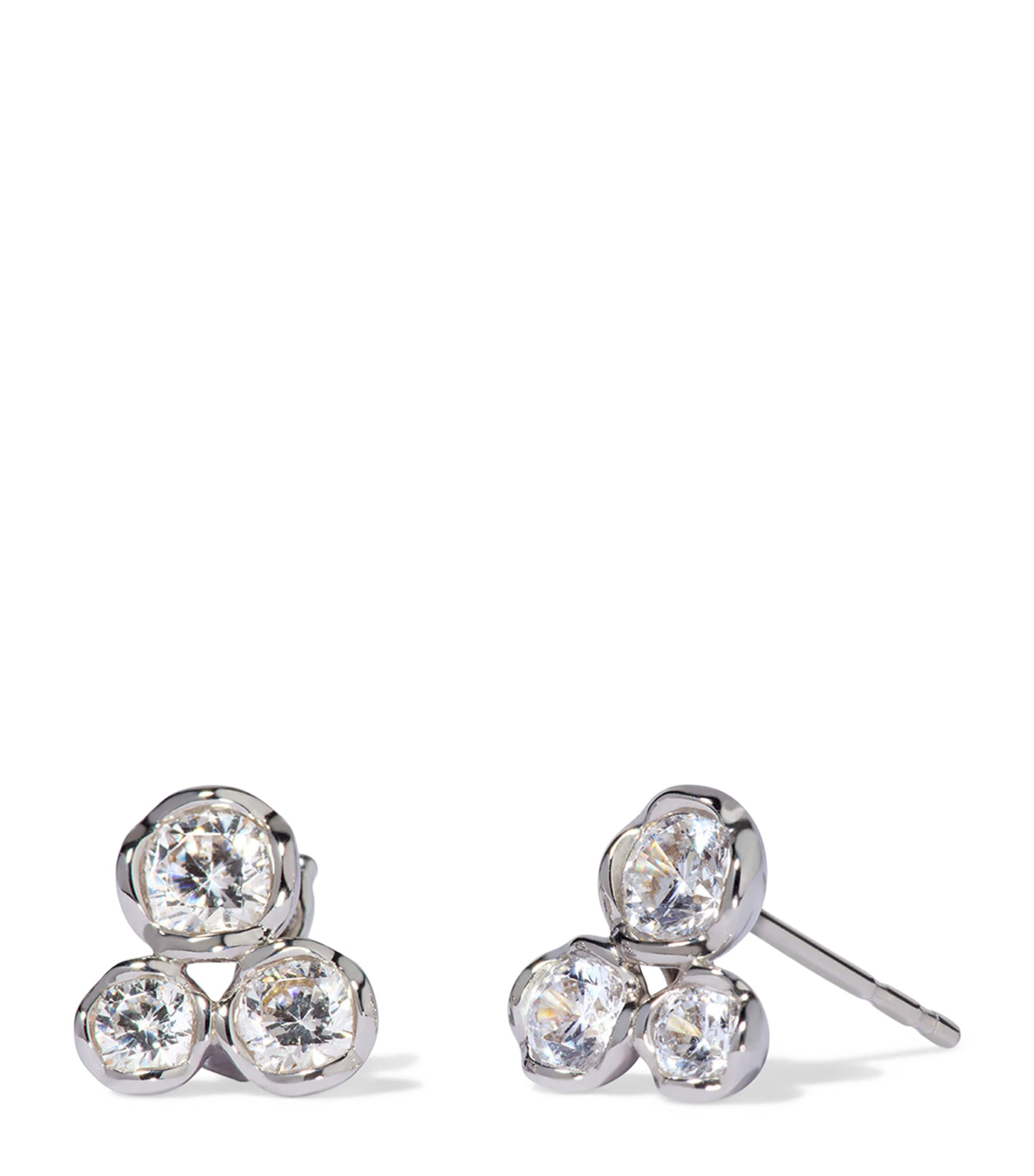 Annoushka White Gold And Diamond Whoopsie Daisy Triple Stud Earrings