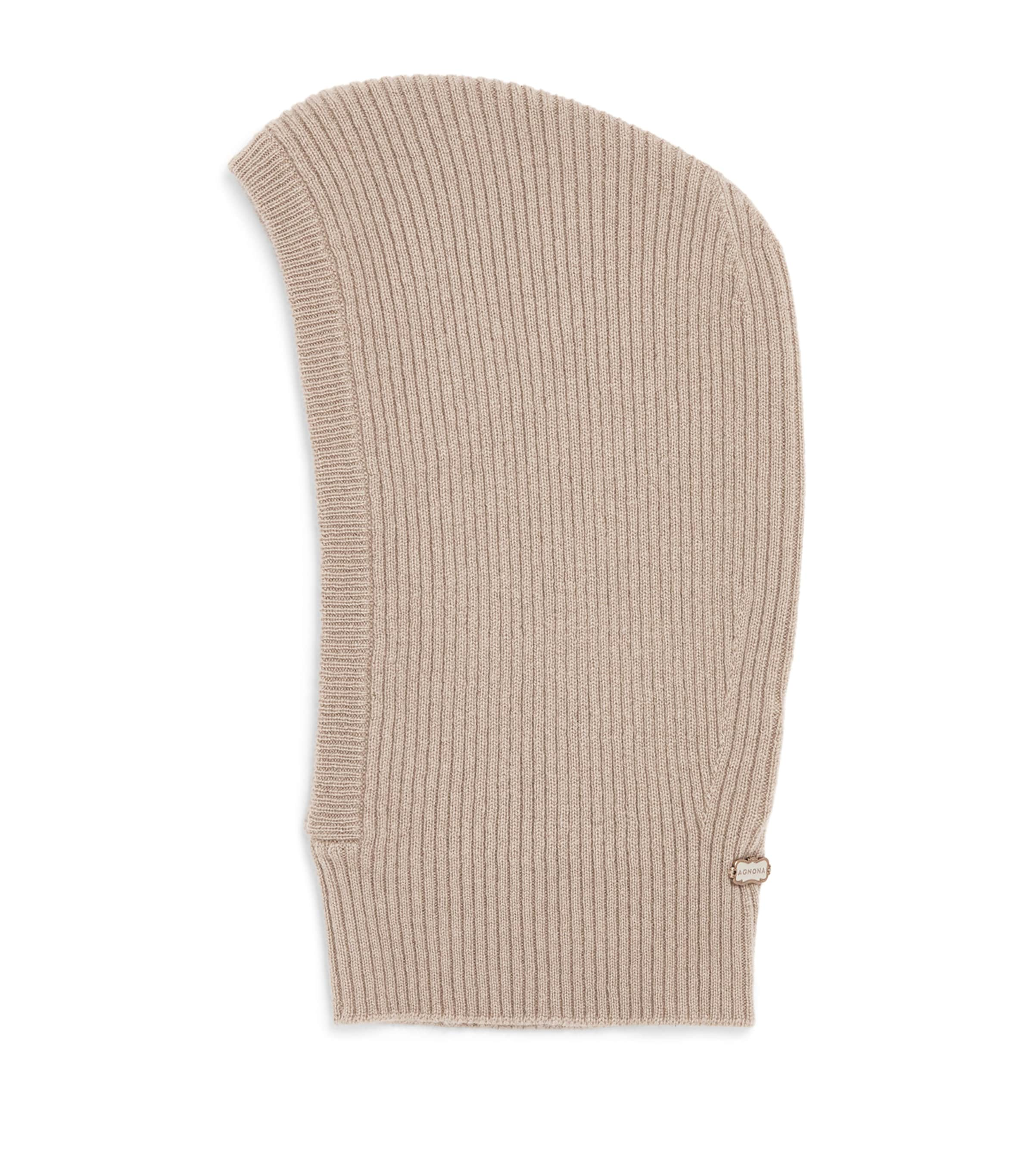 Agnona Cashmere Balaclava In Brown