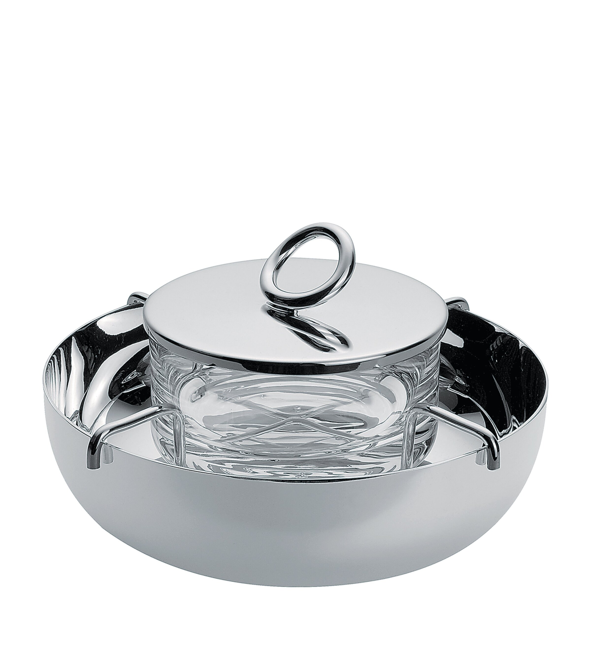 Small Vertigo Two-Piece Caviar Serving Set SILVER Image 2