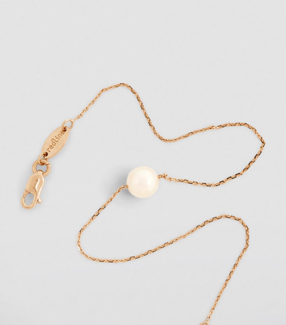 Yellow Gold and Pearl Sensuelle Akoya Chain Bracelet YELLOW GOLD Image 5