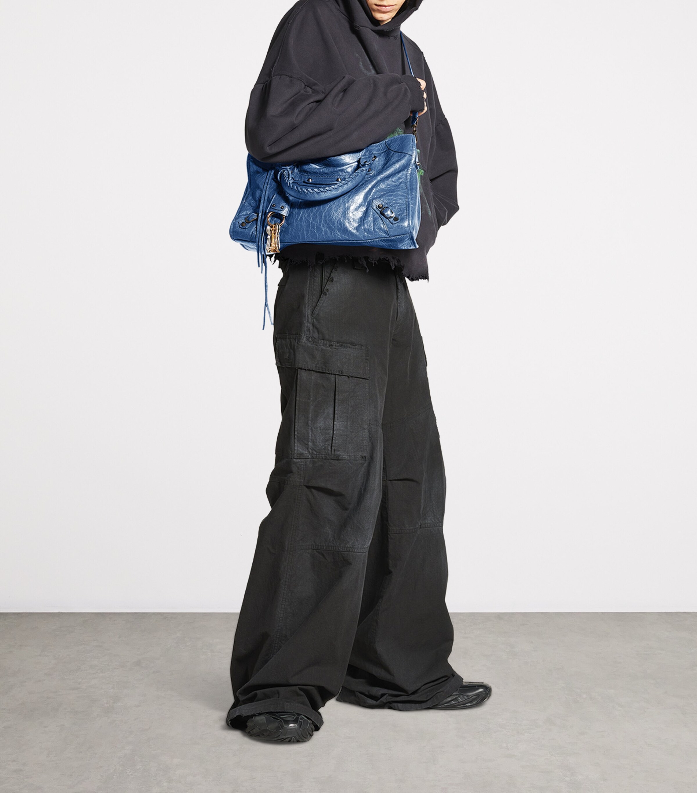 Balenciaga Small Lambskin Le City Top-Handle Bag Image 6