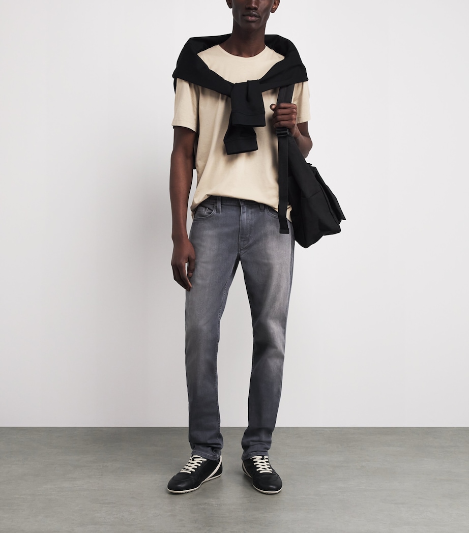 PAIGE Mens Pima Cotton Sorden T-Shirt Natural Image 2