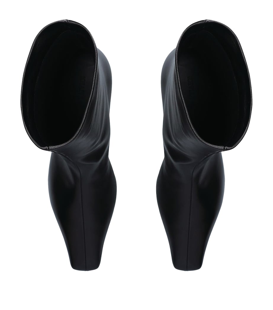 Leather Arizona Heeled Ankle Boots 50 BLACK Image 4