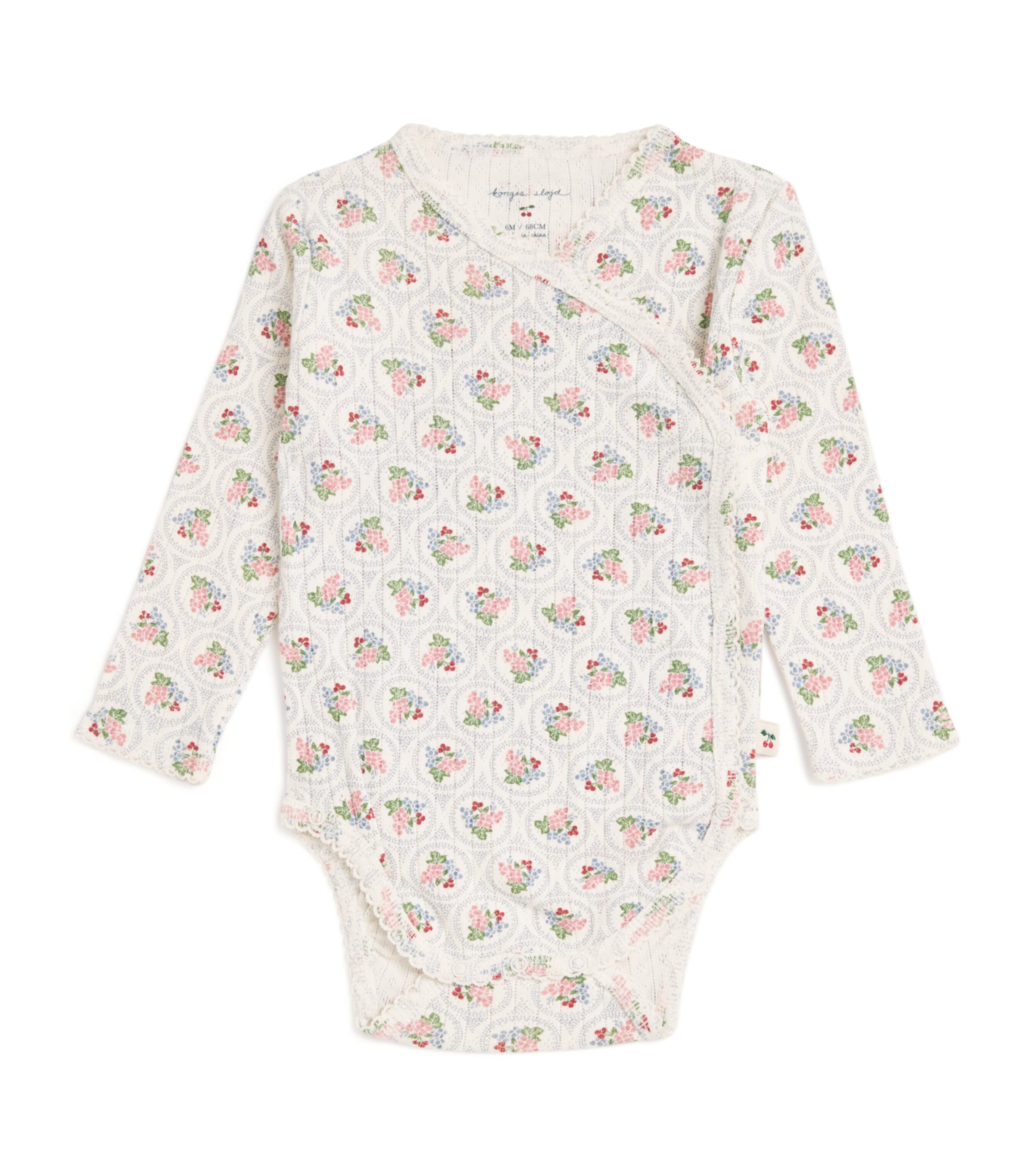 Konges Slojd Kids' Cotton Floral Bodysuit In Multi