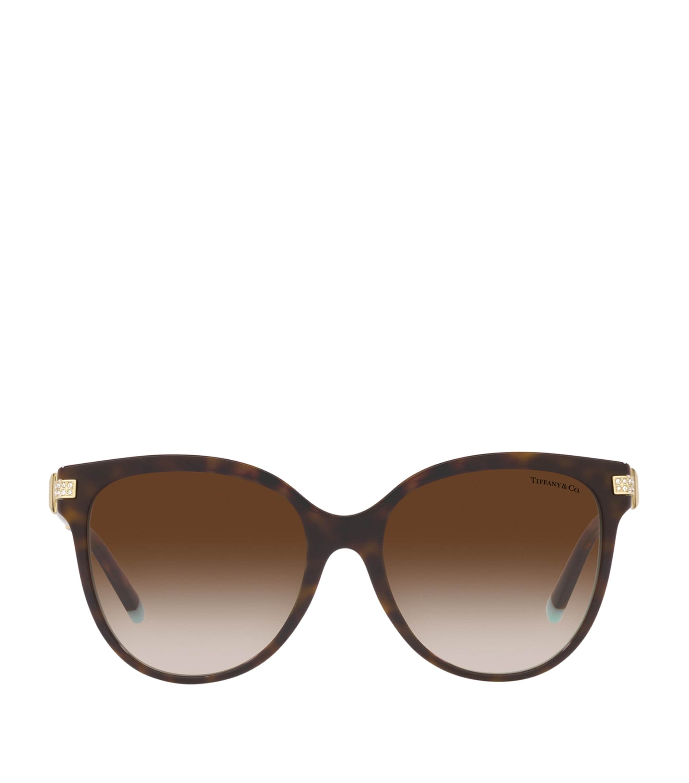 Tiffany & Co Havana Pillow Sunglasses In Brown