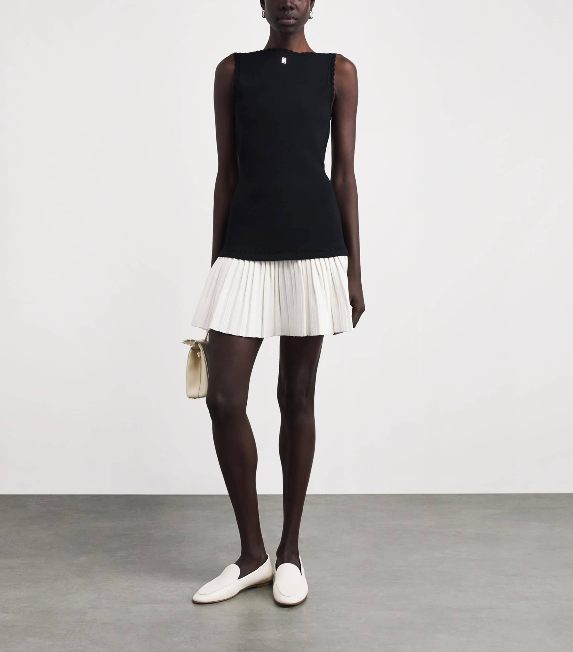 Sandro Paris Womens Boat-Neck Mini Dress Black Image 2