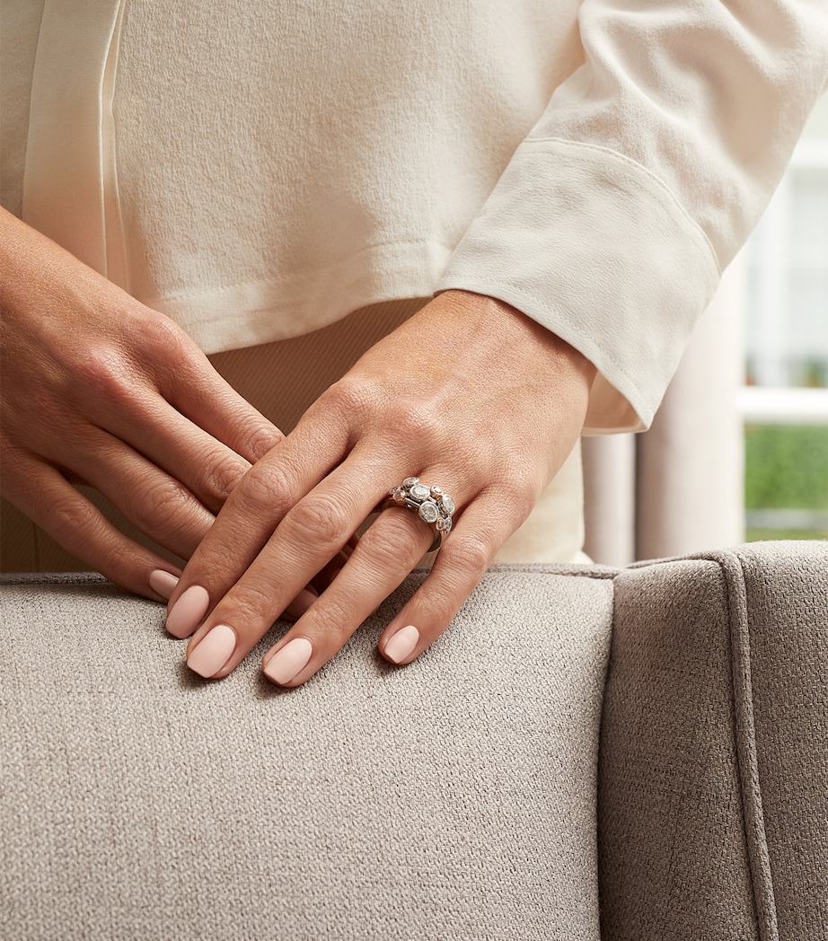 Platinum and Diamond Raindance Ring PLATINUM AND 18RG Image 4