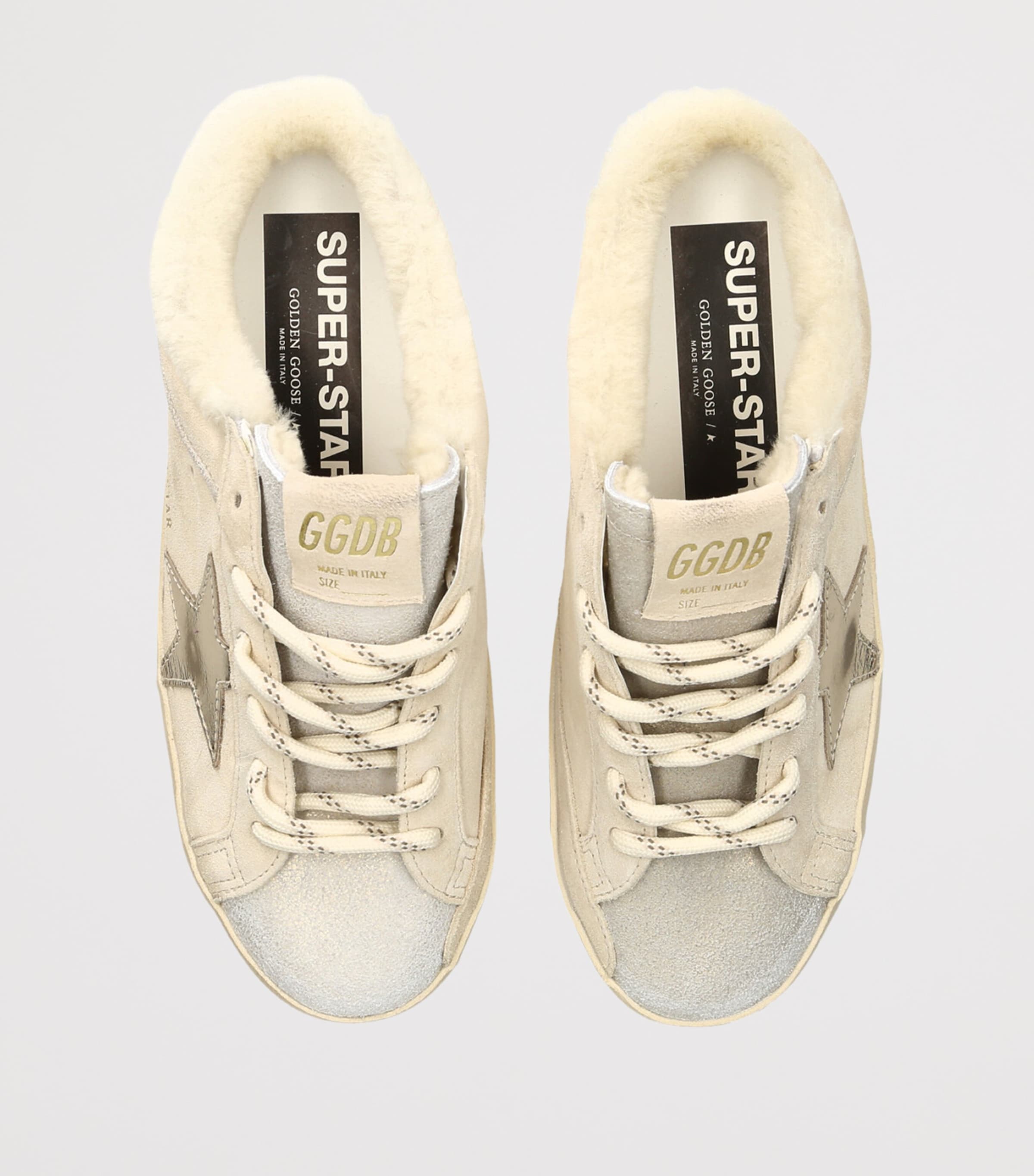 Golden Goose Suede Super Star Sabot Sneakers Beige Oth Image 4