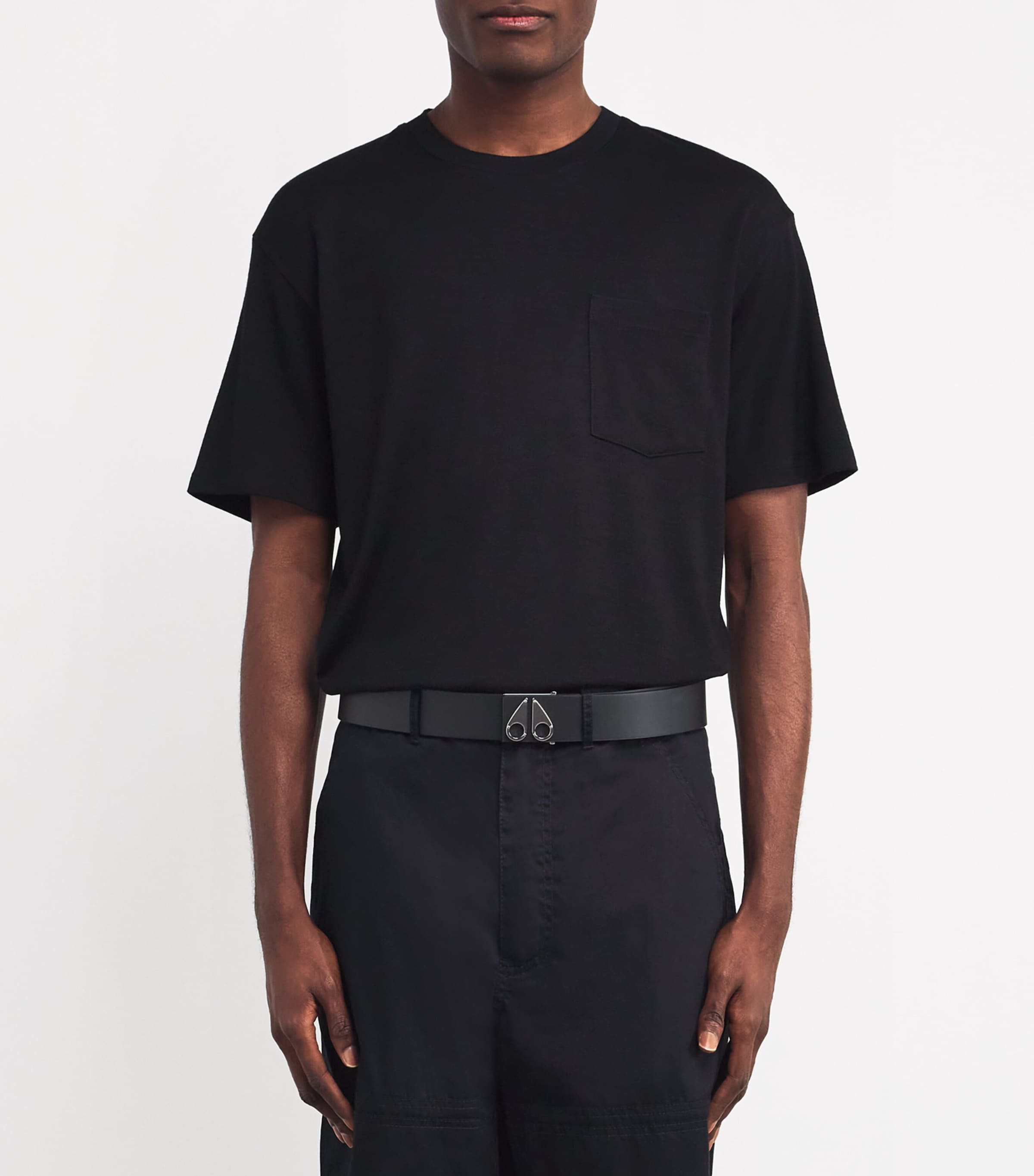 Leather Logo Belt SILVER - 199 Image 2