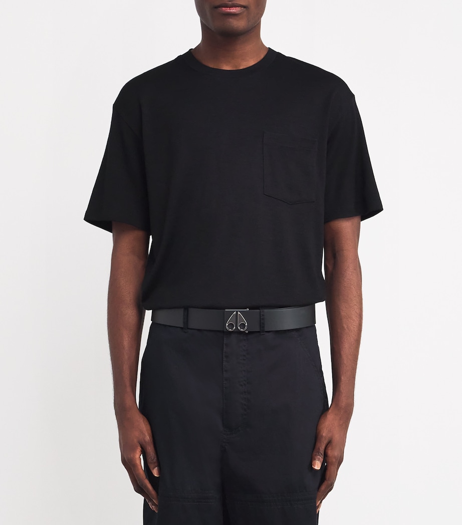 Leather Logo Belt SILVER - 199 Image 2