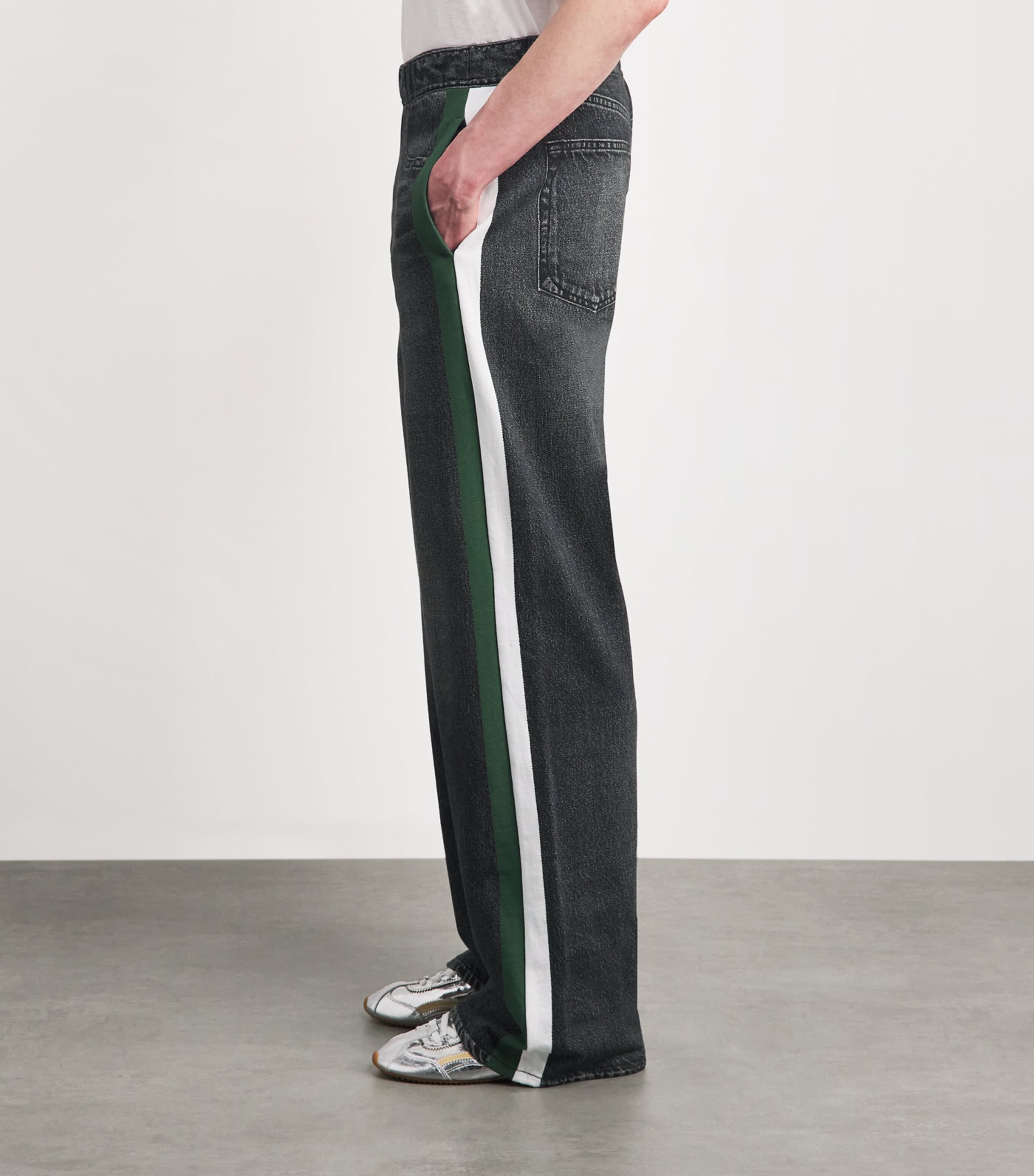 Rag & Bone Womens Miramar Terry Track Pants Wshbkgrn Image 4