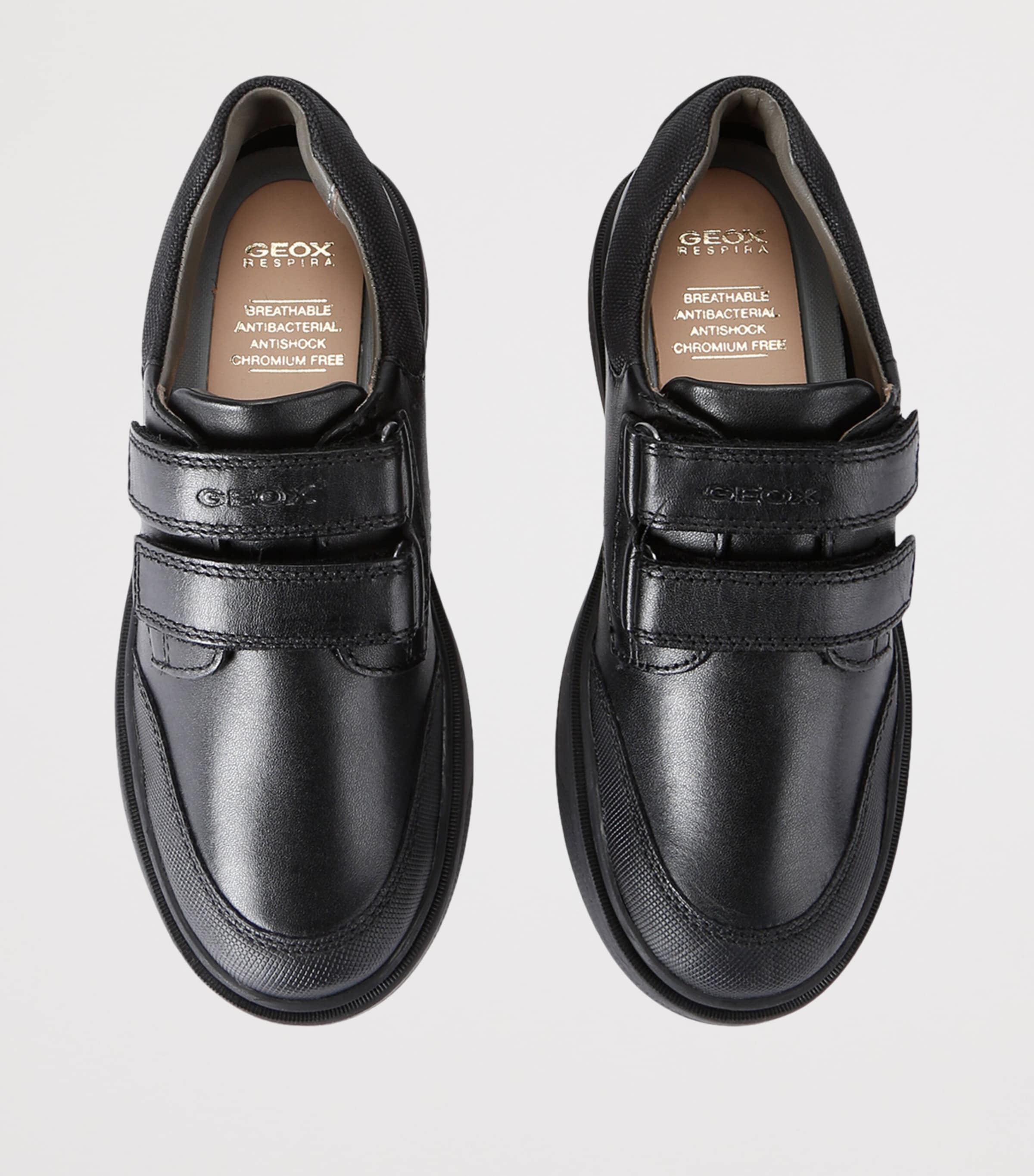 Leather J Riddock Velcro Sneakers BLACK Image 4