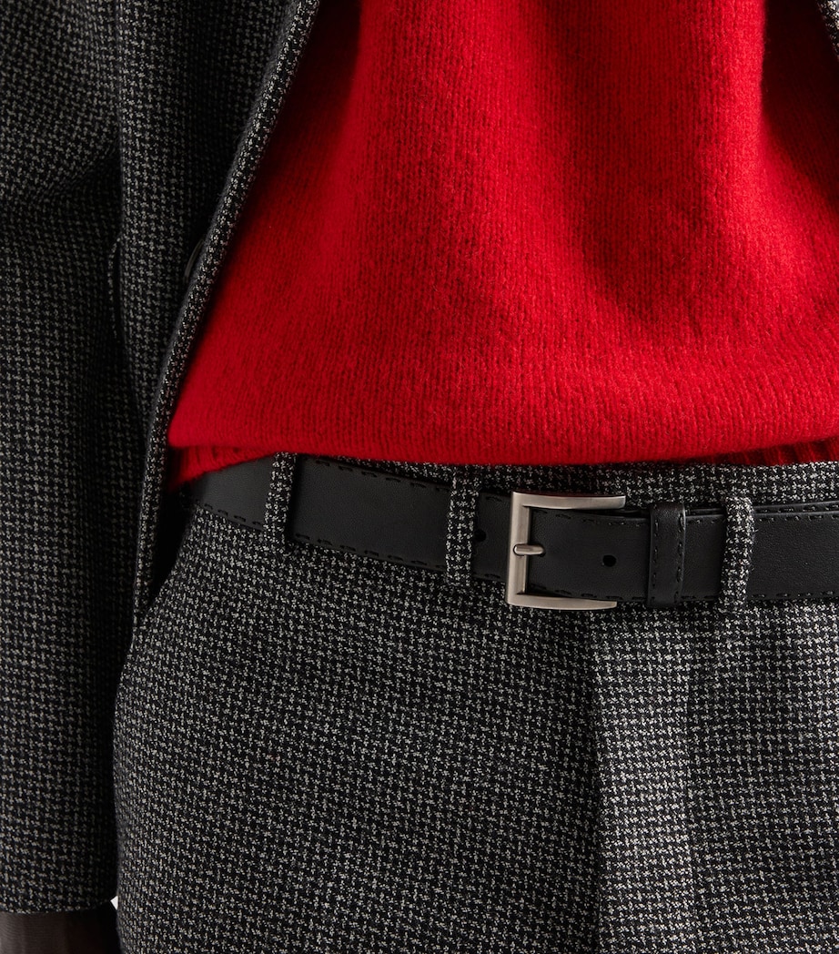 Prada Leather Antiqued Belt Black Image 2