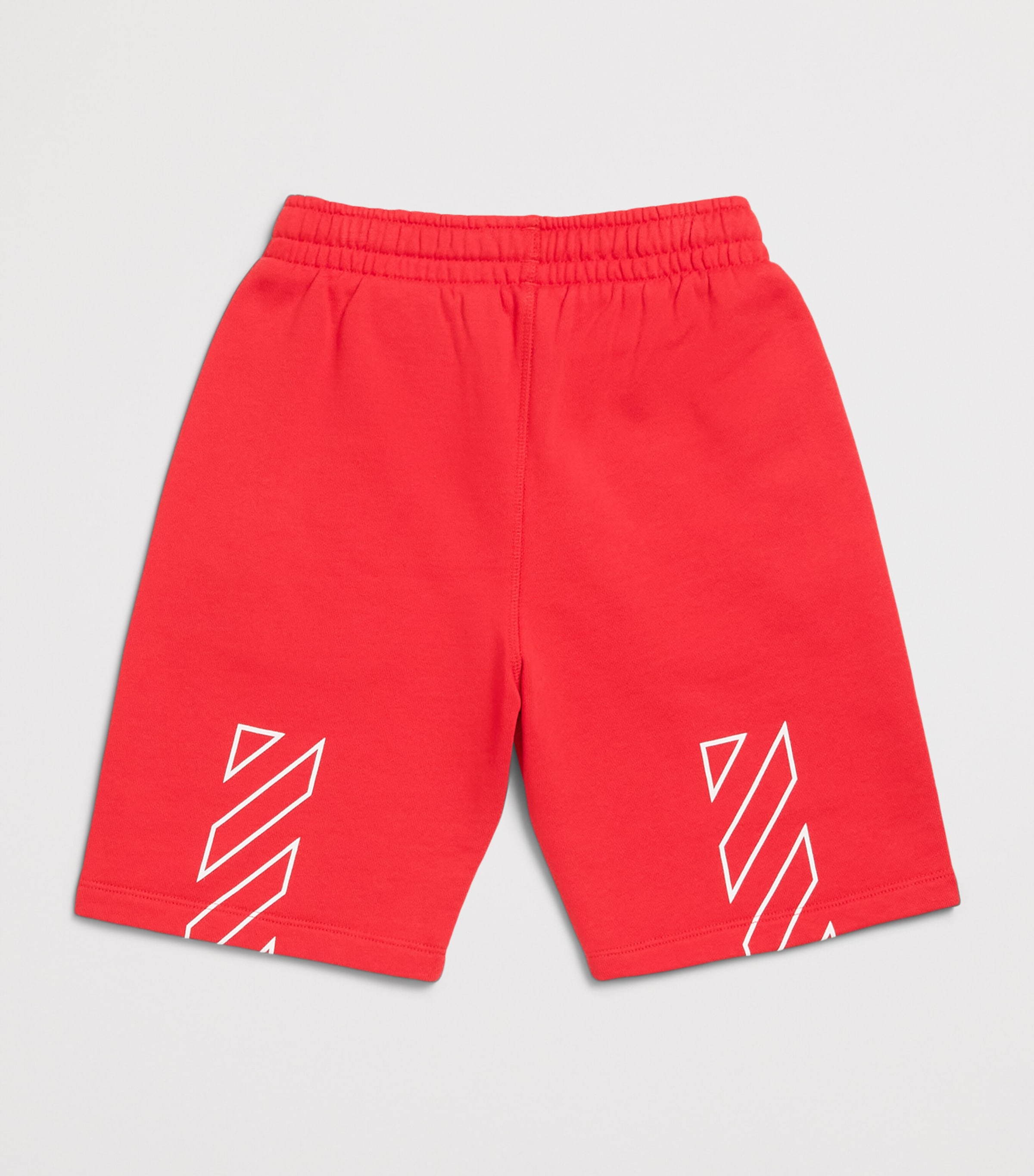 Off-White Kids Logo Print Sweatshorts (4-12+ Years) Hight Risk Red Image 2