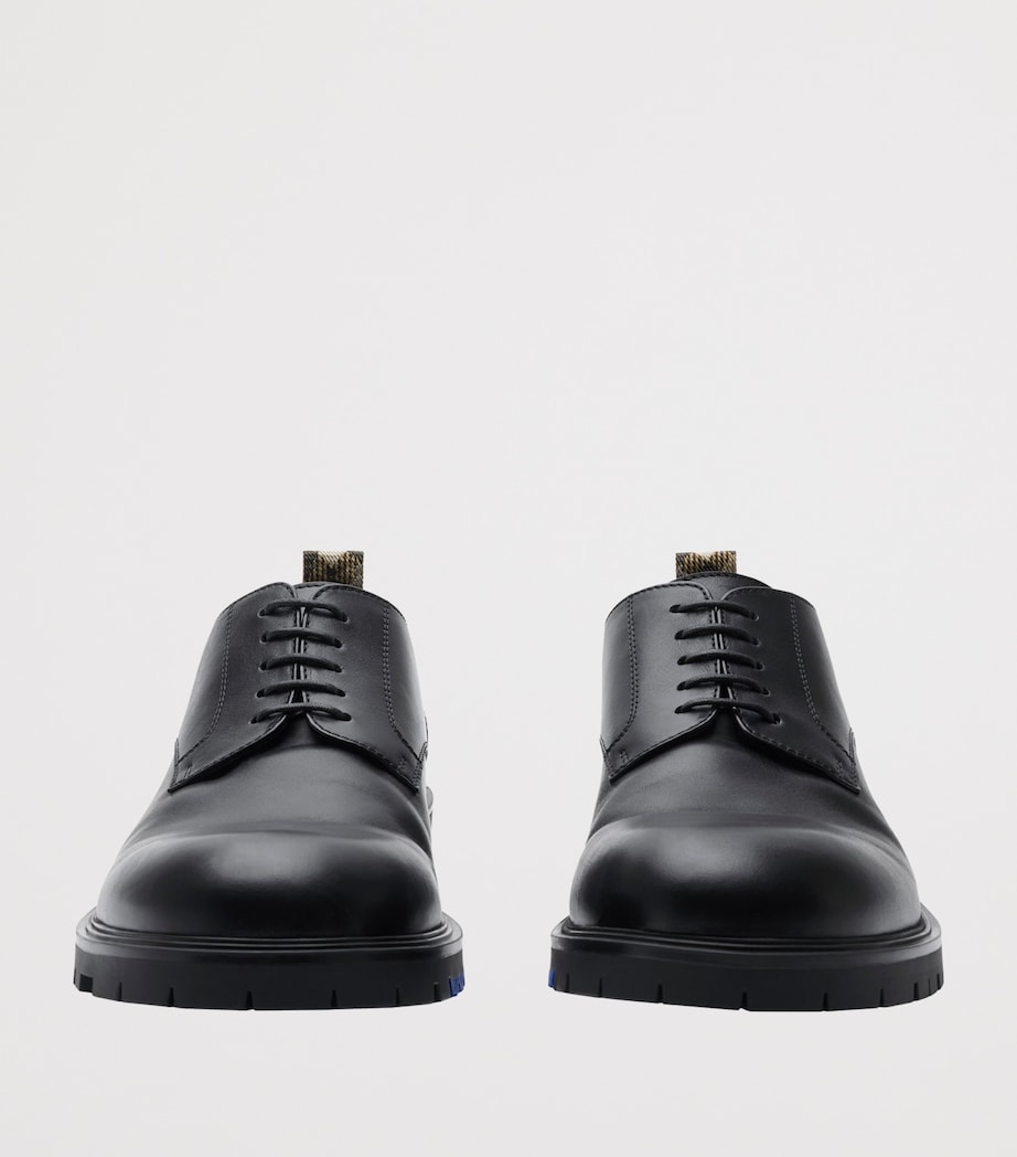 Calf Leather Rogue Derby Shoes BLACK Image 2