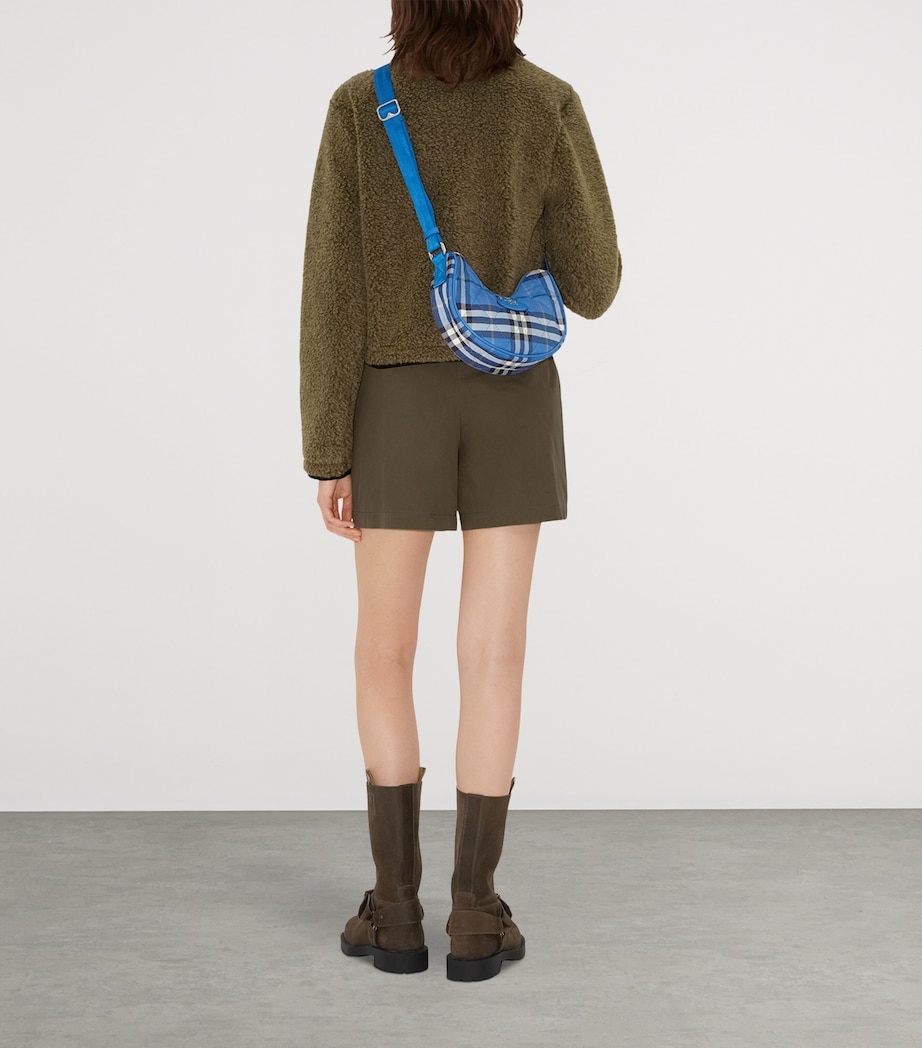 Check Horseshoe Cross-Body Bag HYACINTH Image 4