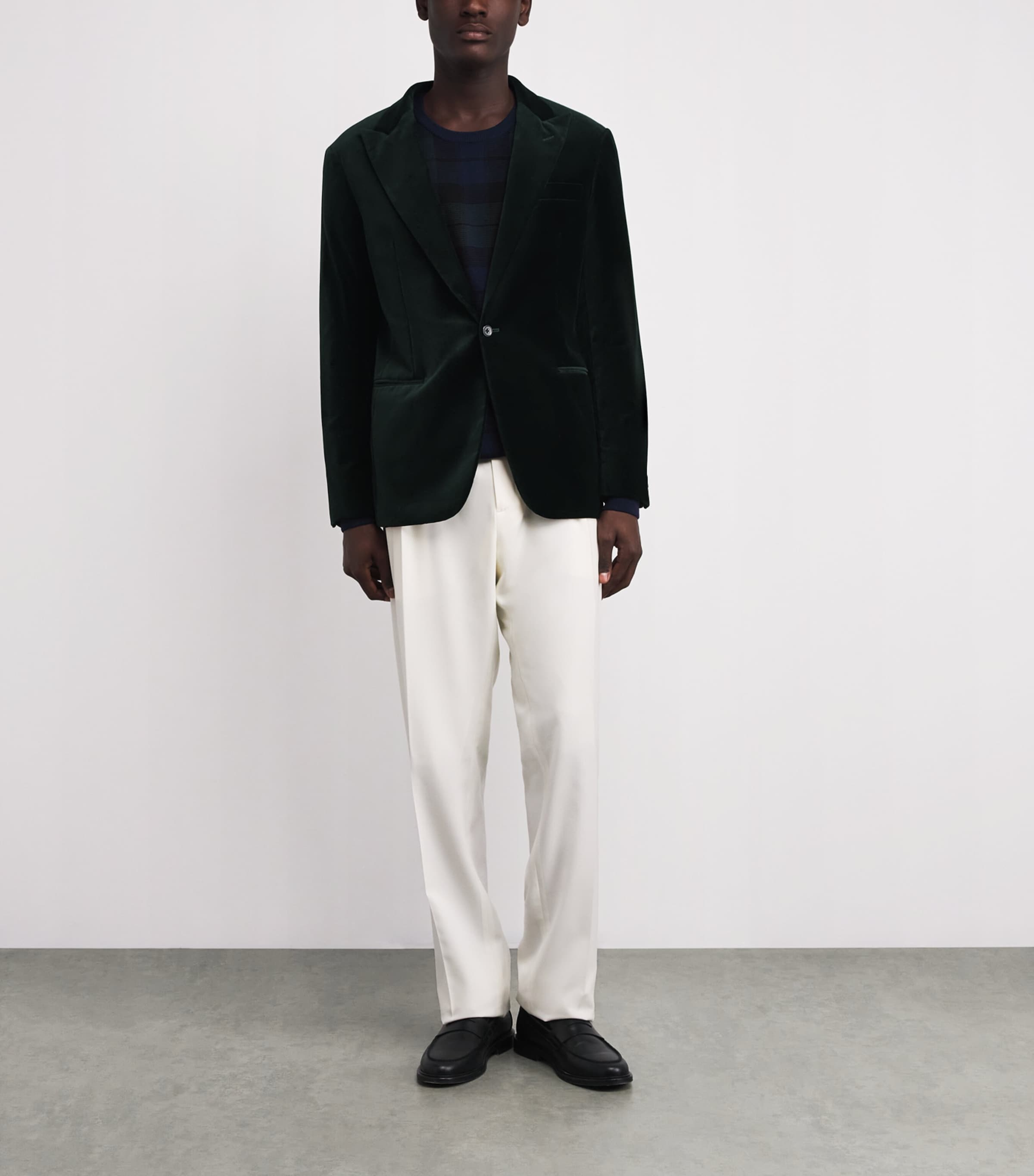 Velvet Blazer GREEN Image 2