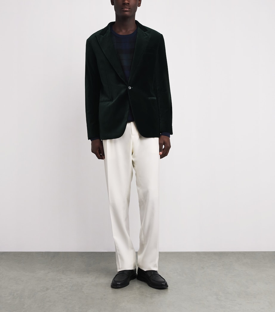 Velvet Blazer GREEN Image 2