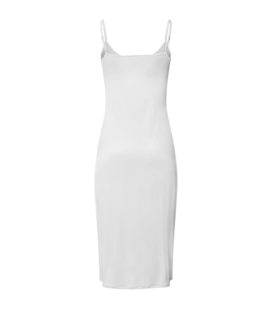 Satin Midi Dress OFF WHITE Image 3